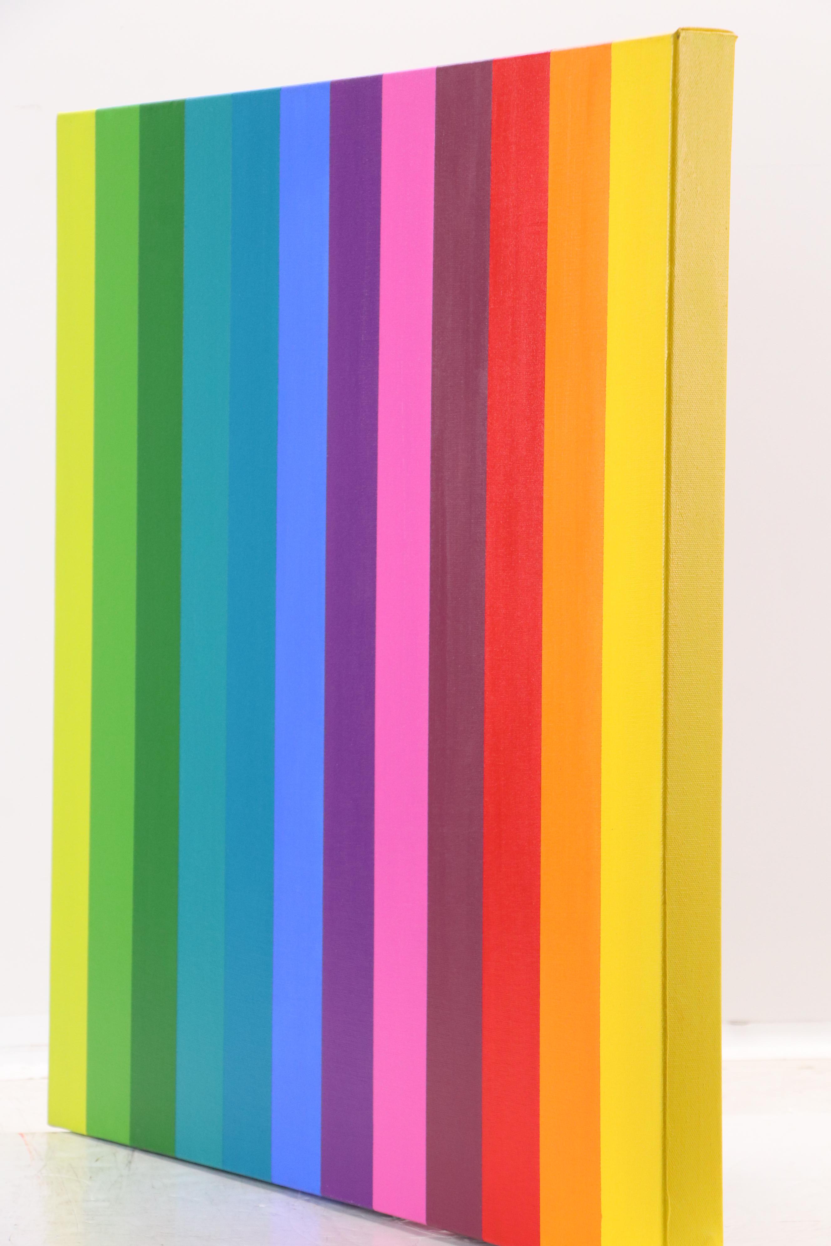 deSanto Geometric Acrylic Painting "Prismal," 2025