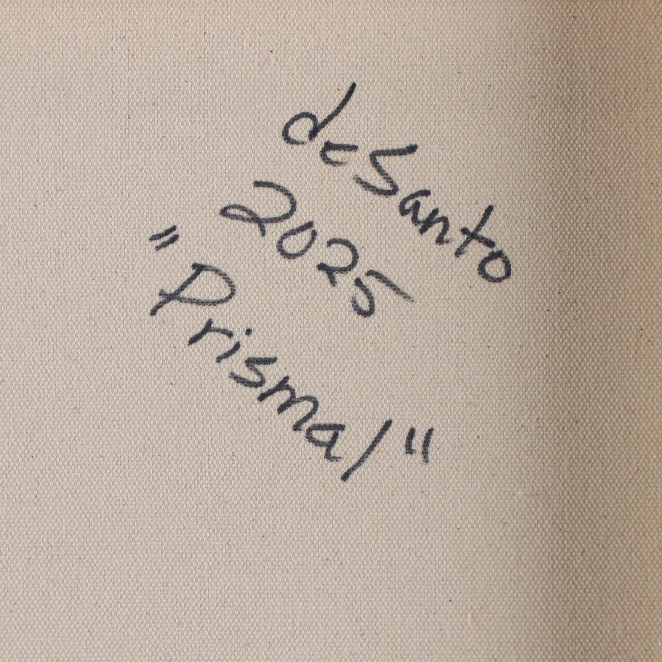 deSanto Geometric Acrylic Painting "Prismal," 2025