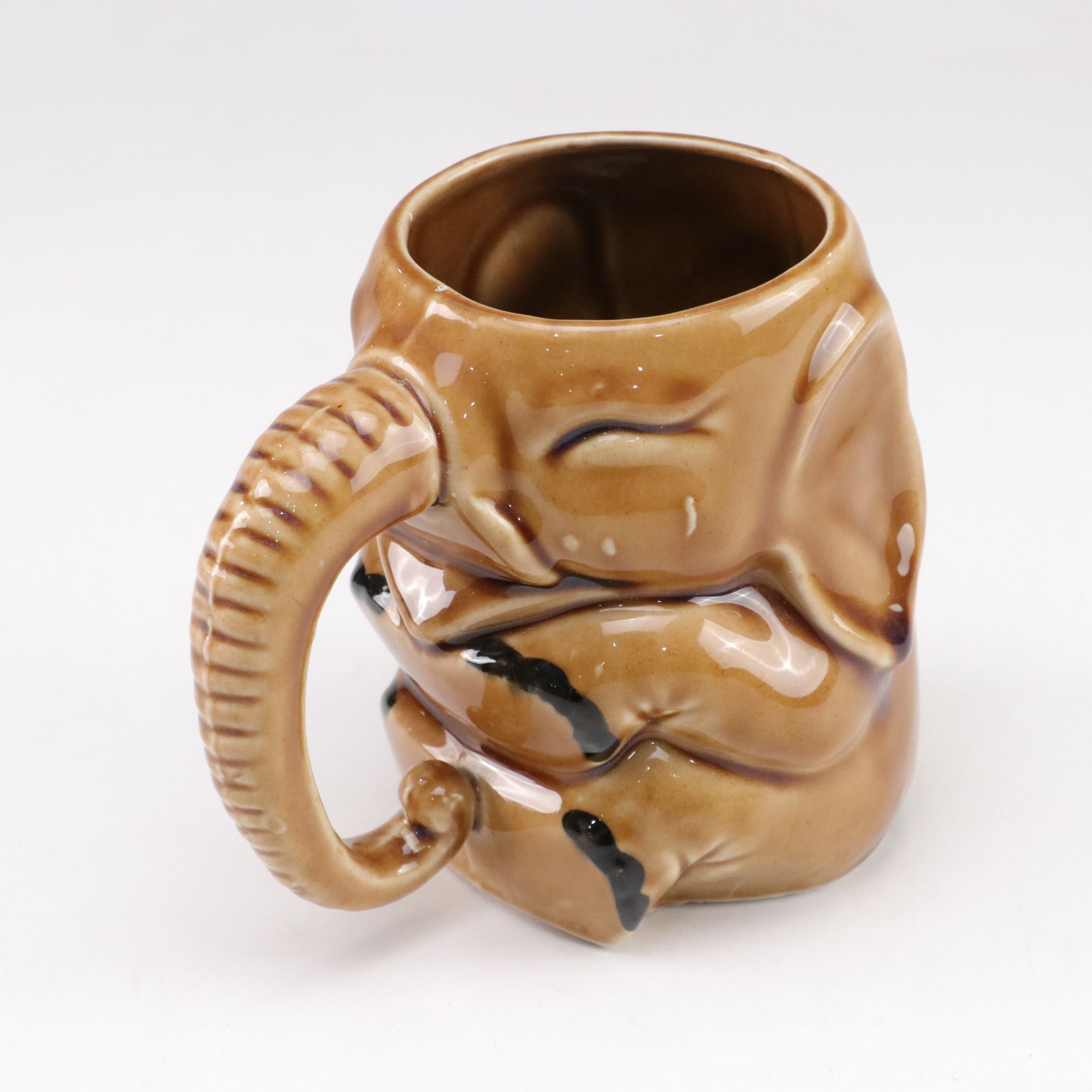 Three Ceramic Elephant Planters Including Occupied Japan and Leeds USA