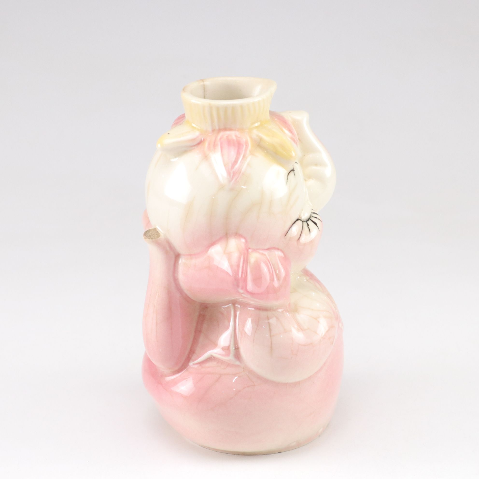 Three Ceramic Elephant Planters Including Occupied Japan and Leeds USA