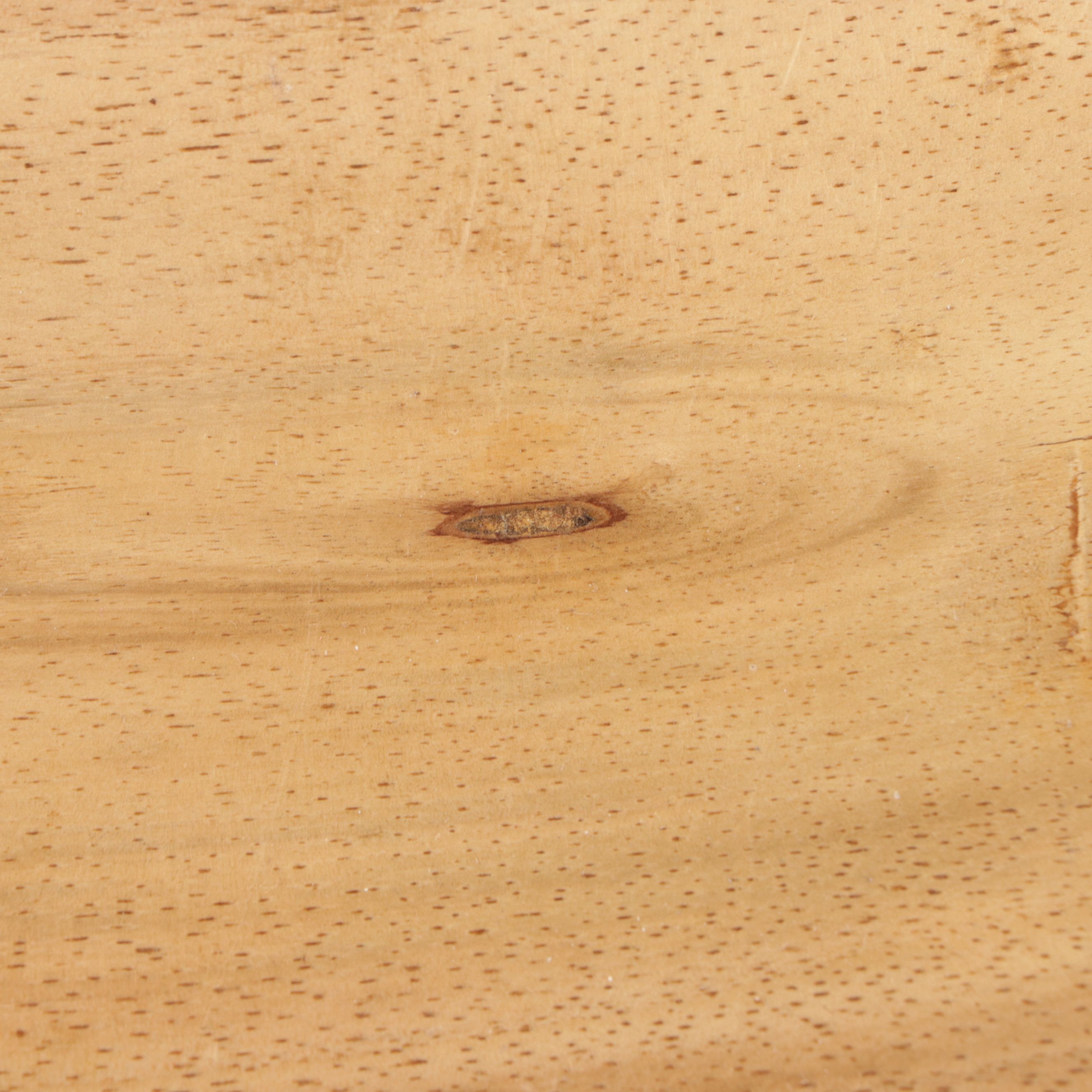 Pair of Contemporary Wooden Low Stools