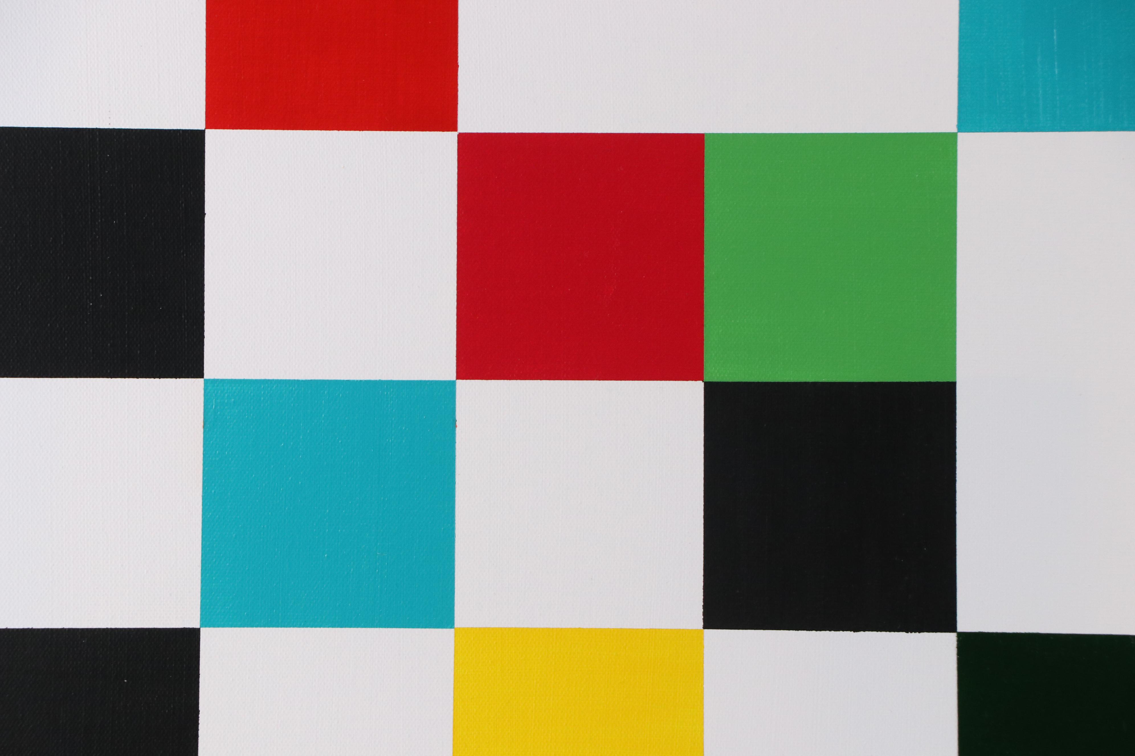 deSanto Geometric Acrylic Painting, 2025