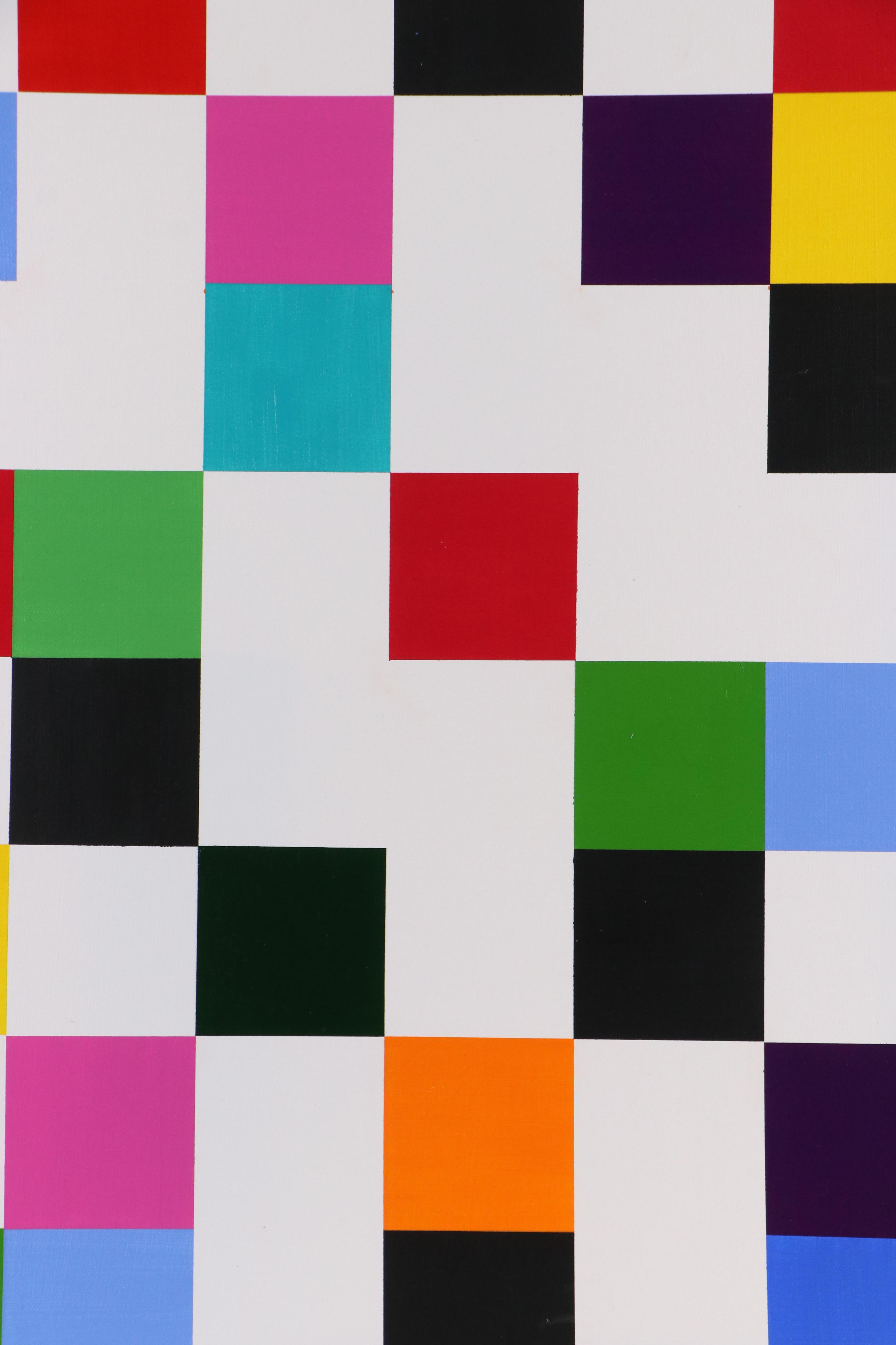 deSanto Geometric Acrylic Painting, 2025