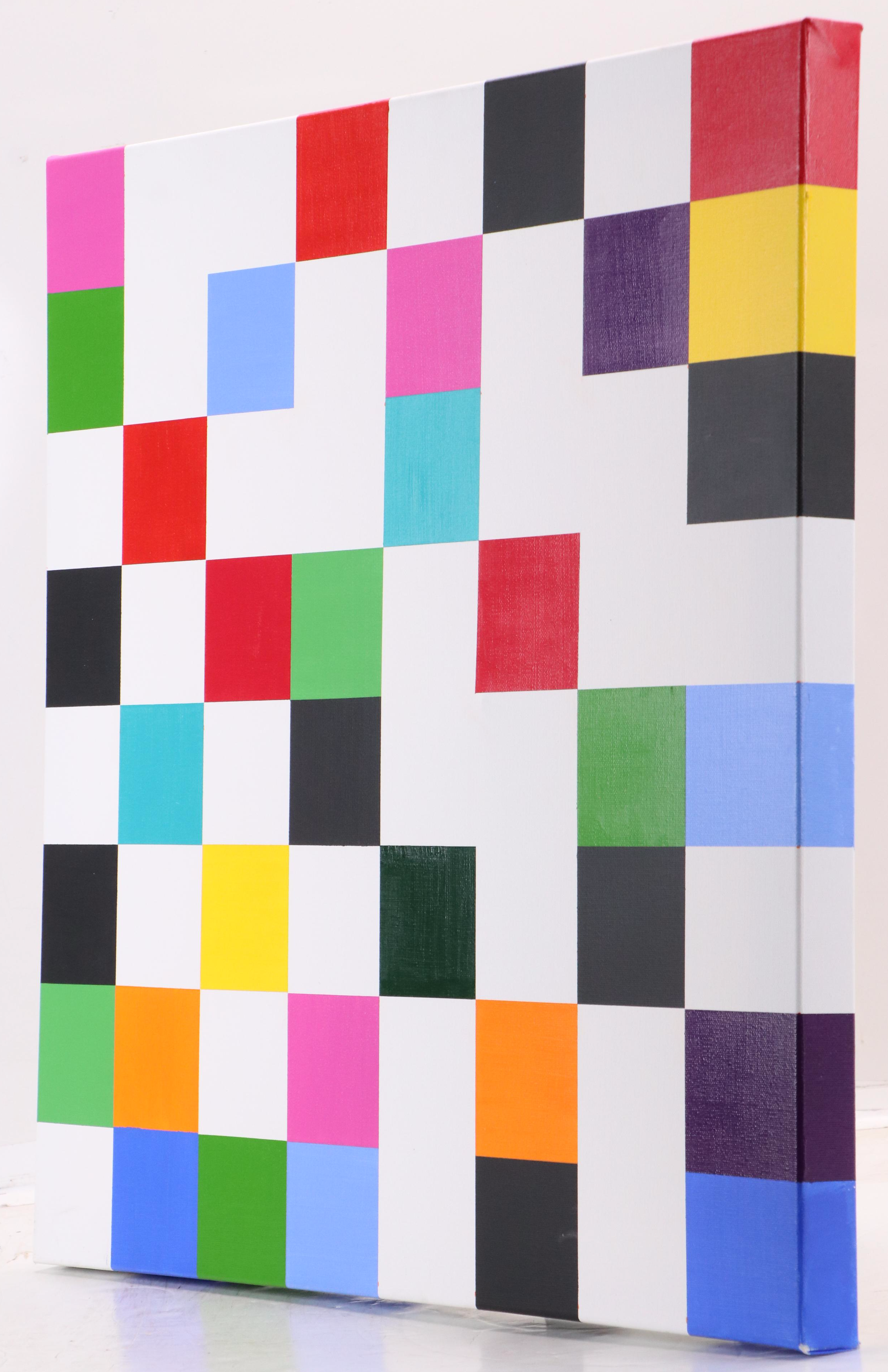 deSanto Geometric Acrylic Painting, 2025