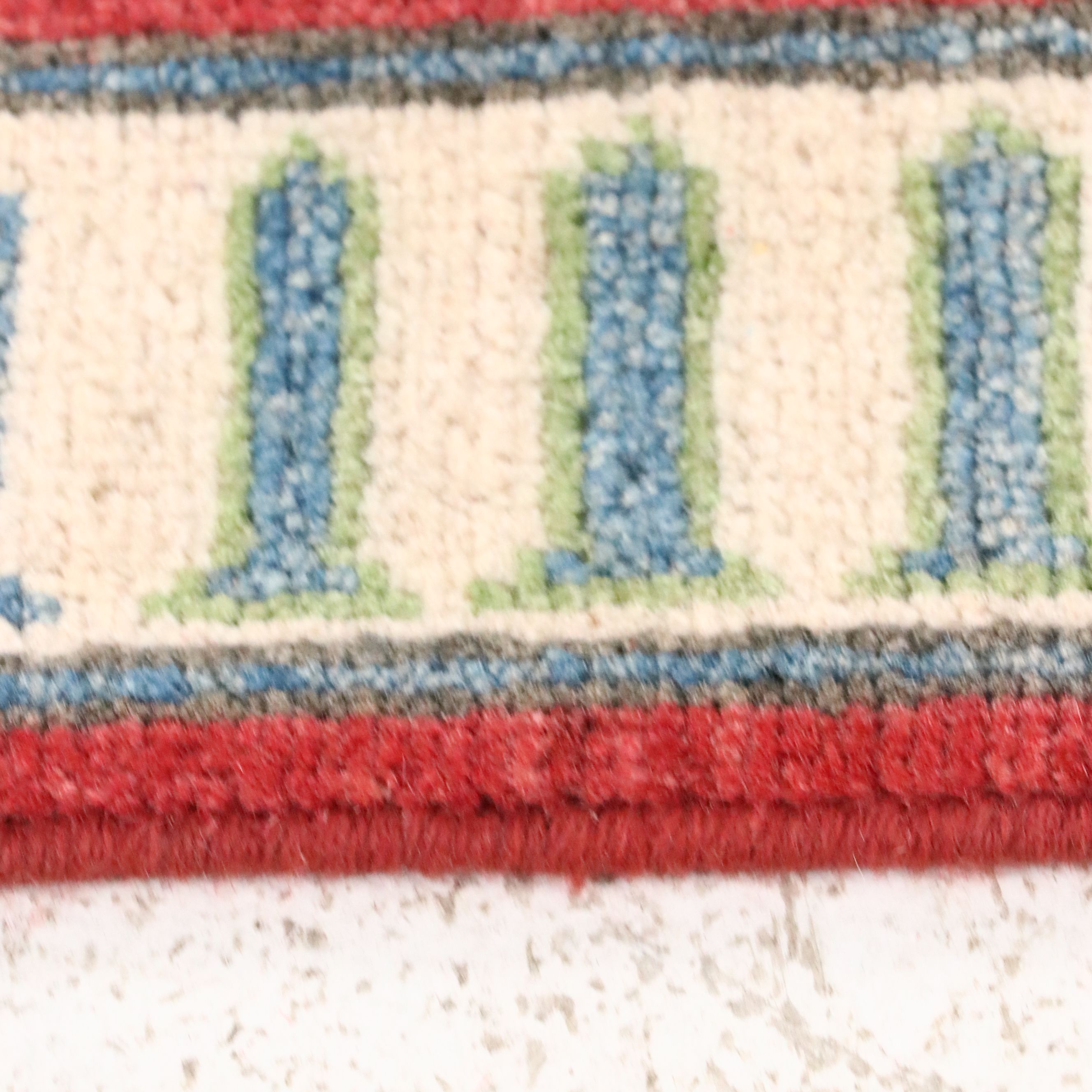 4'11 x 6'7 Hand-Knotted Afghan Pictorial War Area Rug