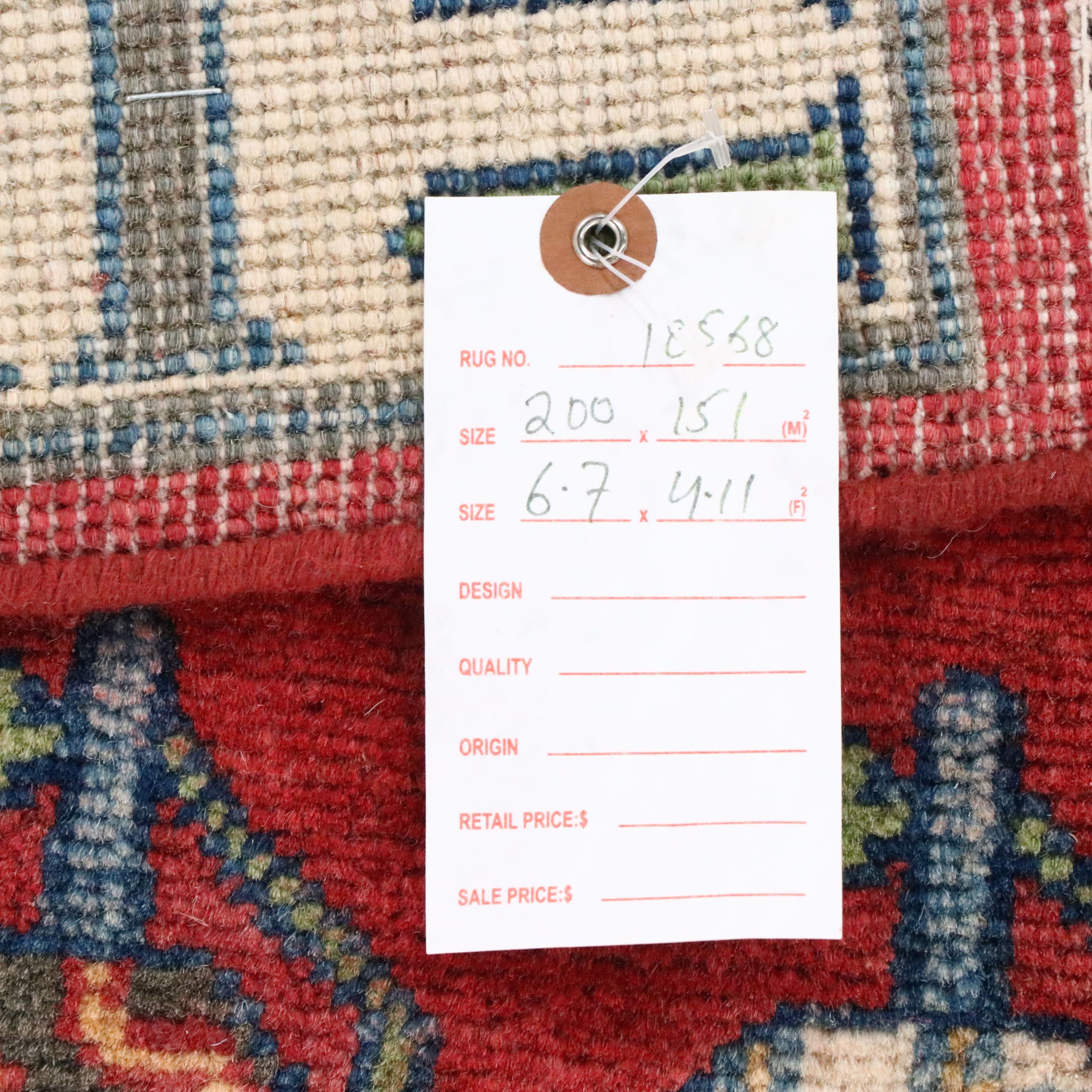 4'11 x 6'7 Hand-Knotted Afghan Pictorial War Area Rug