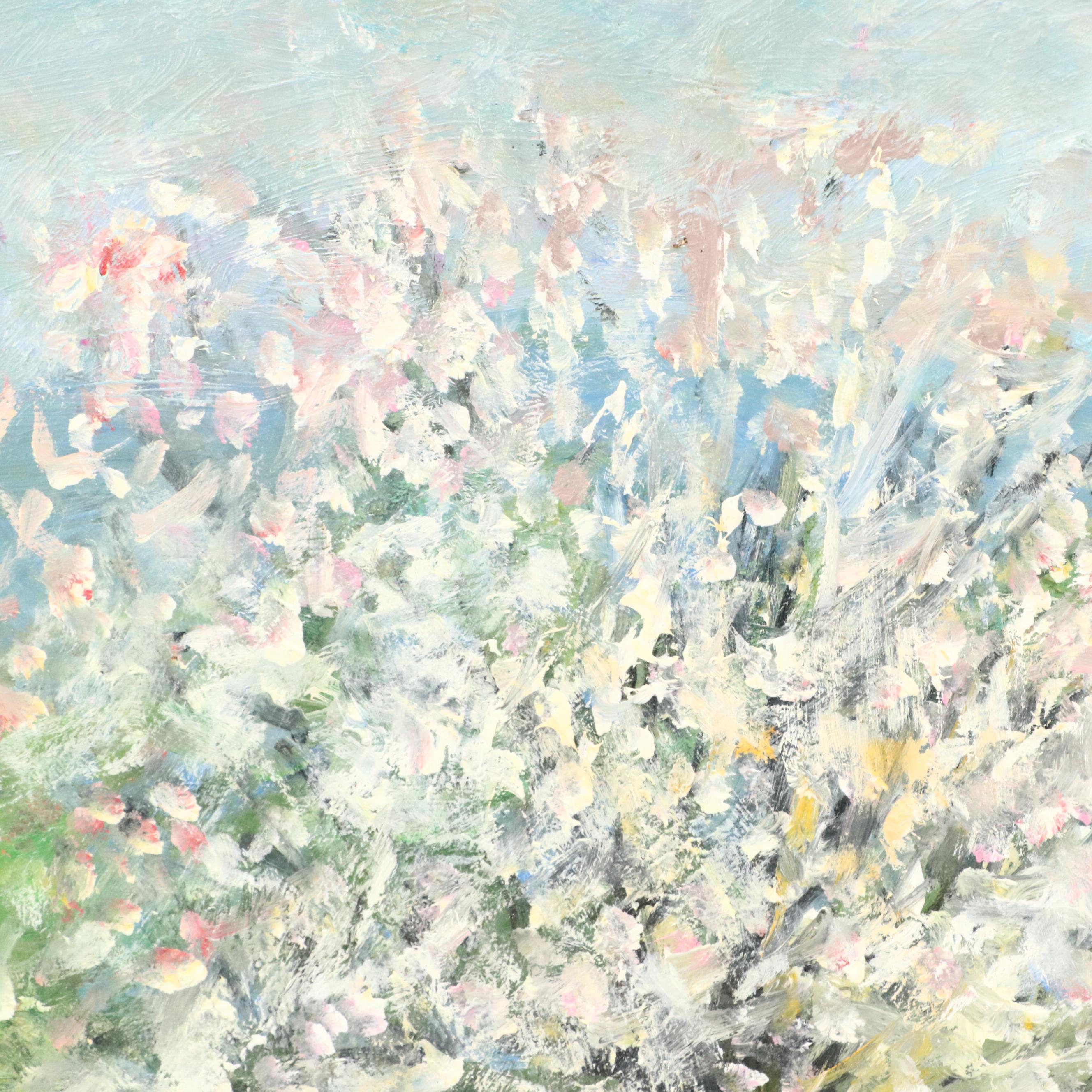 Nino Pippa Landscape Oil Painting "Sicily - The Almond Orchard," 2017