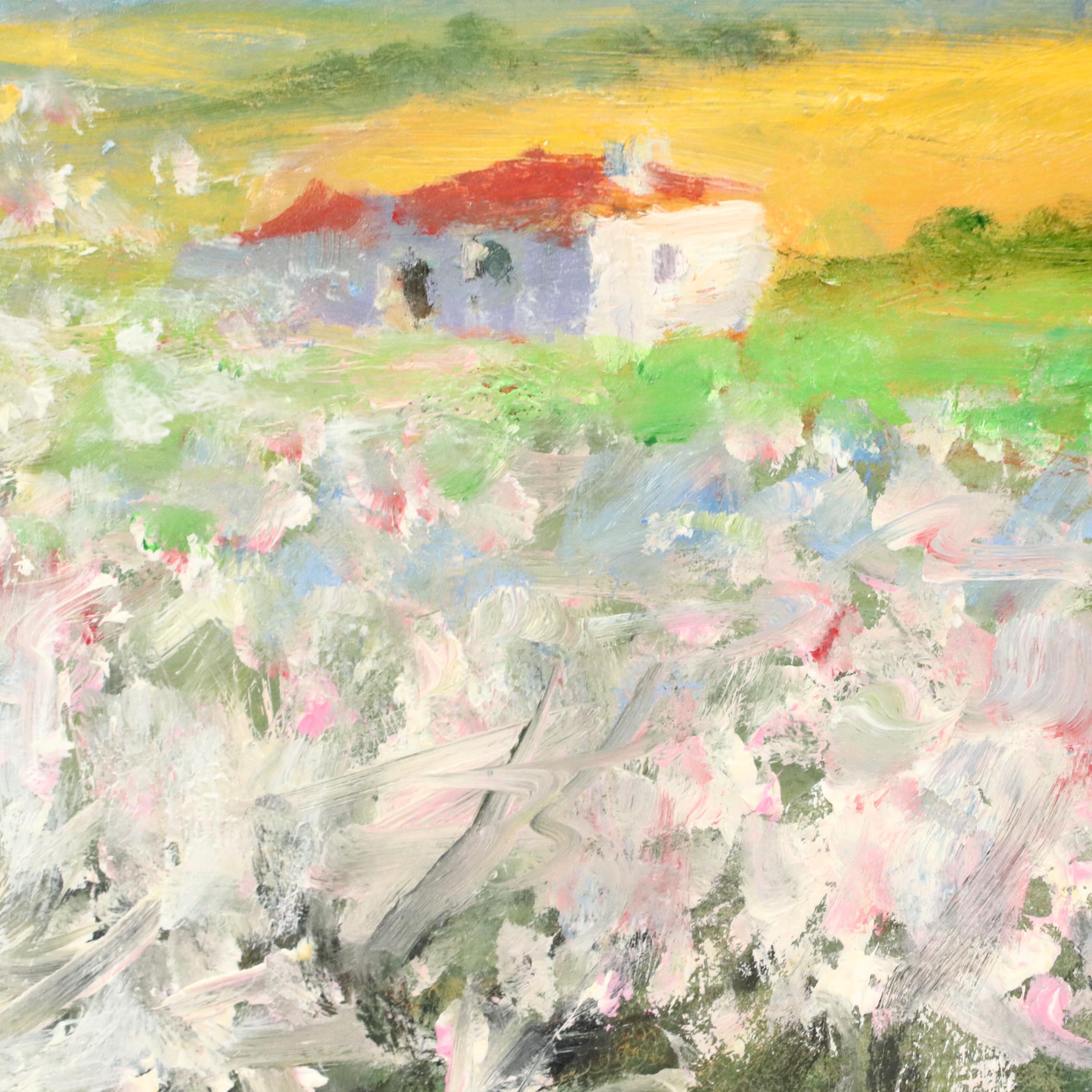 Nino Pippa Landscape Oil Painting "Sicily - The Almond Orchard," 2017