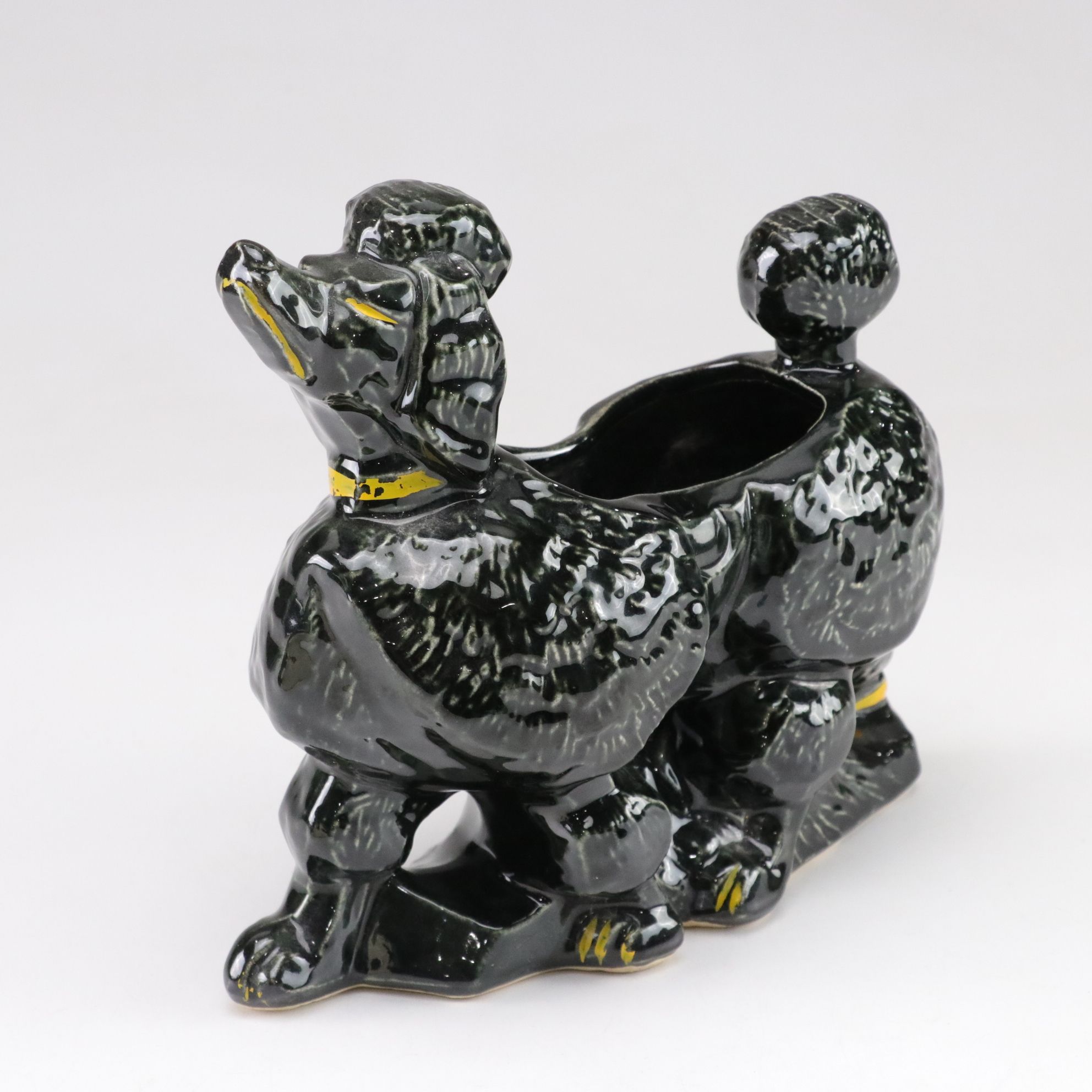 McCoy and Other Ceramic Poodle Planters, Mid-20th Century