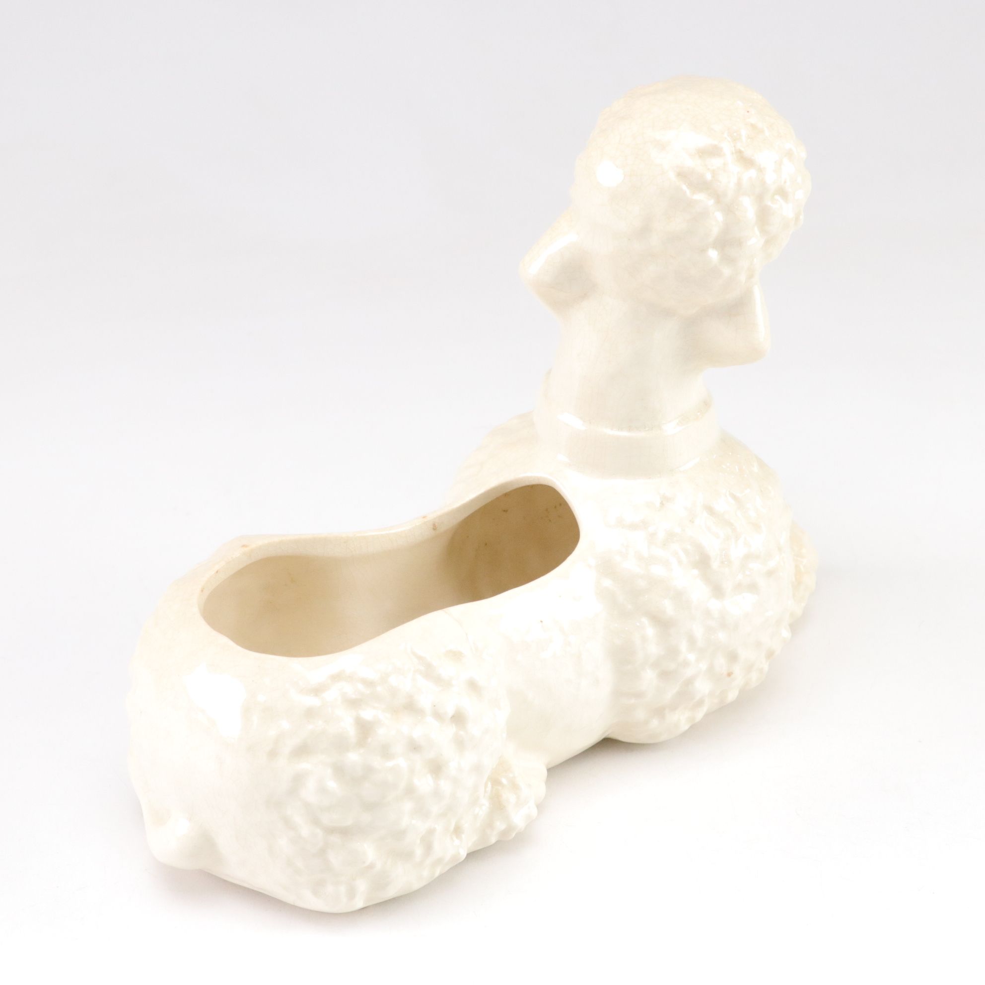 McCoy and Other Ceramic Poodle Planters, Mid-20th Century