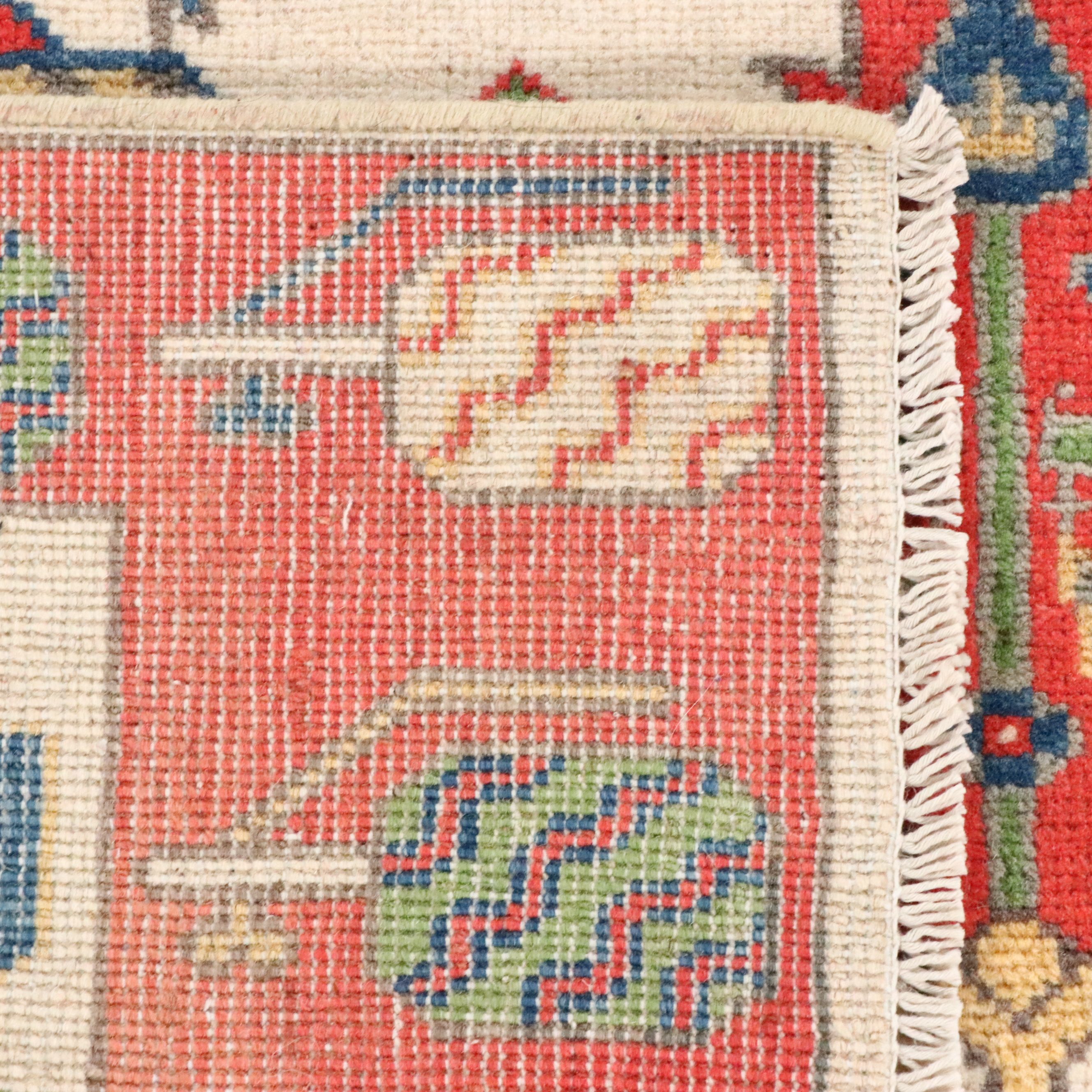 4'10 x 6'6 Hand-Knotted Afghan Pictorial War Area Rug