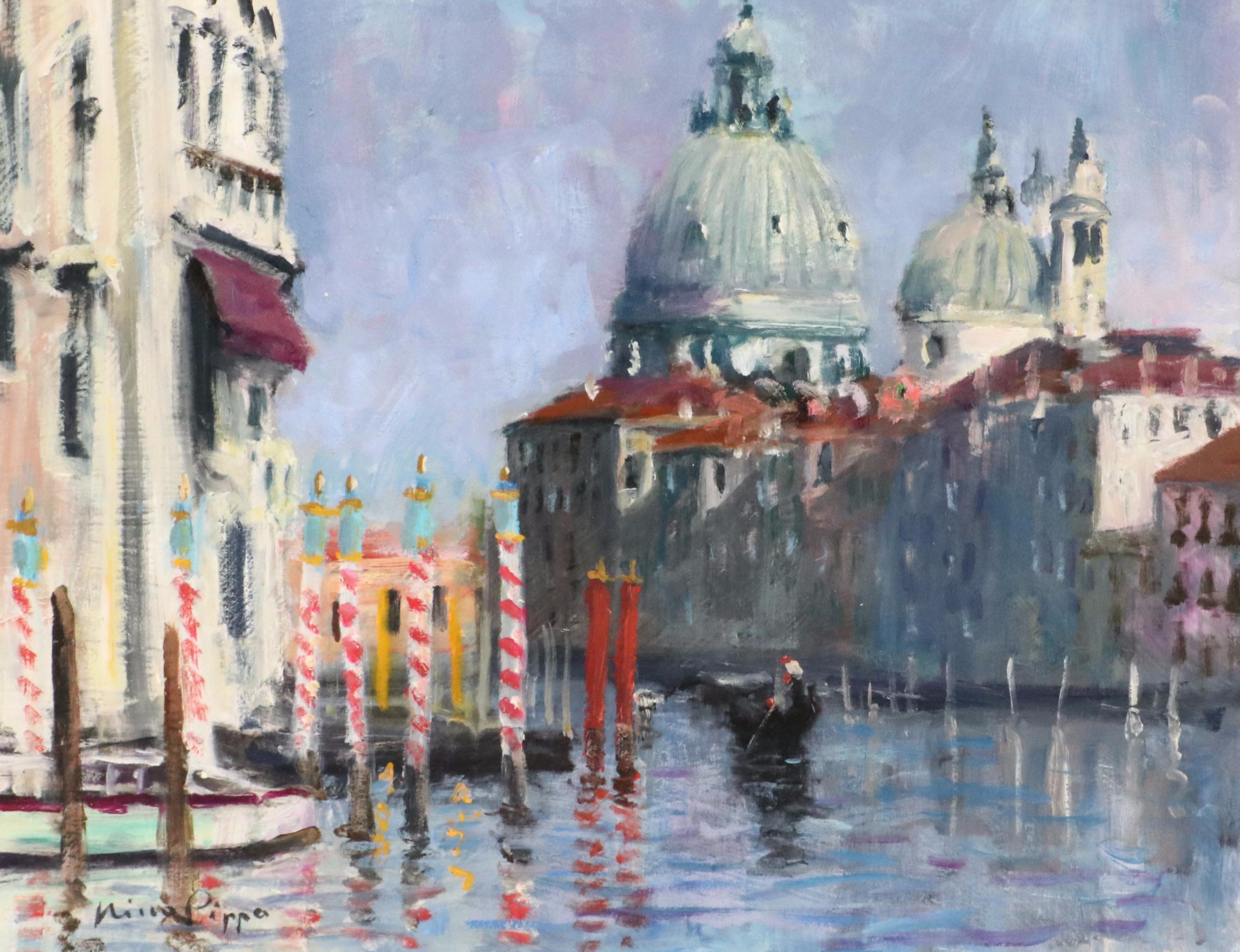 Nino Pippa Oil Painting "Venice - Grand Canal at La Salute," 2016