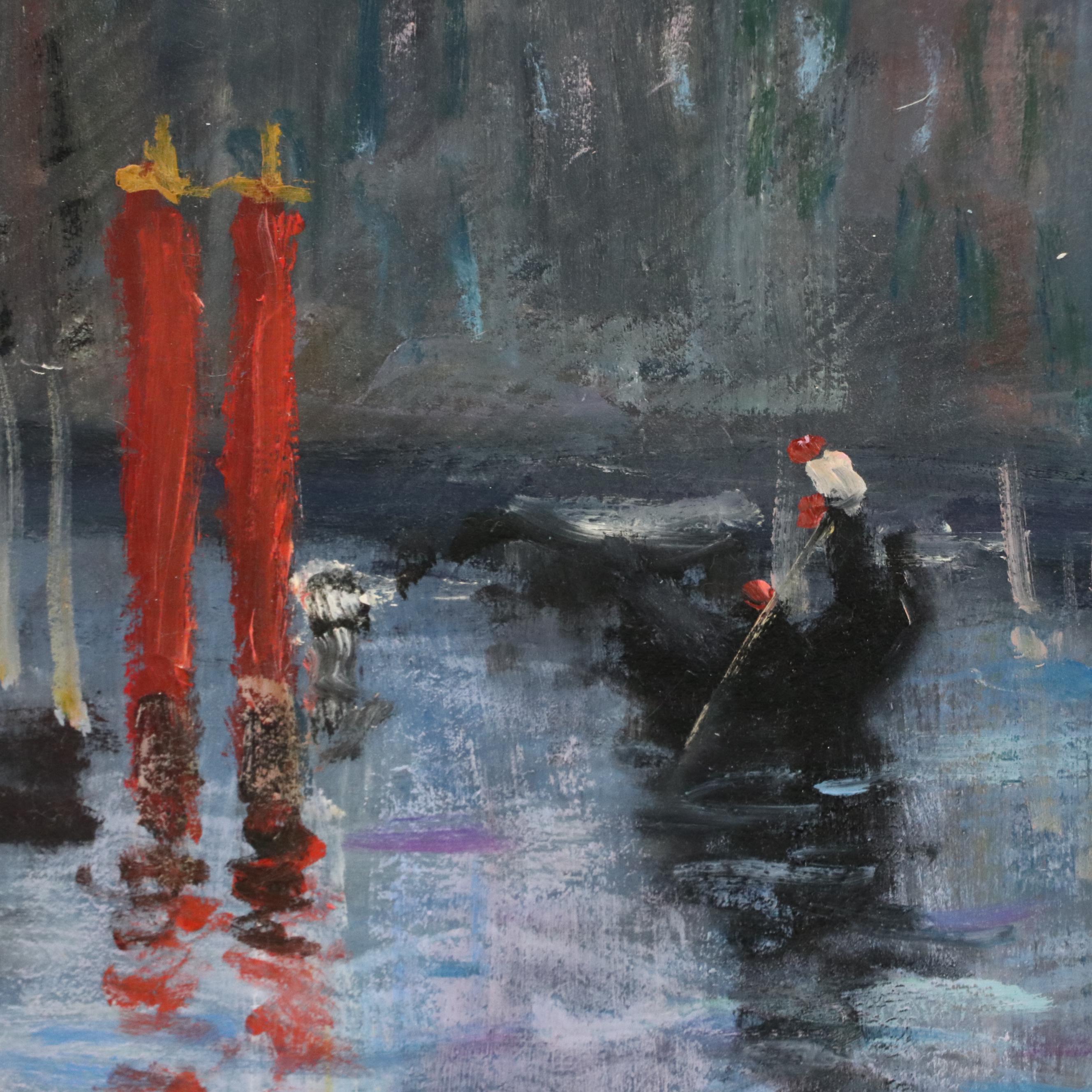 Nino Pippa Oil Painting "Venice - Grand Canal at La Salute," 2016