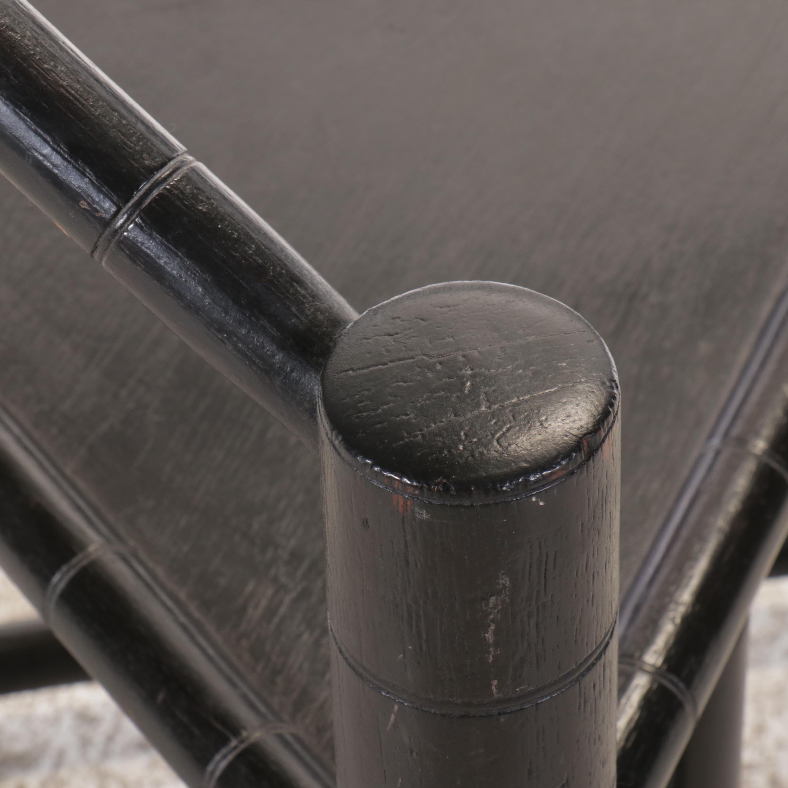 Swedish Carved Wood Tripod "Munk" Chair, Mid-20th Century