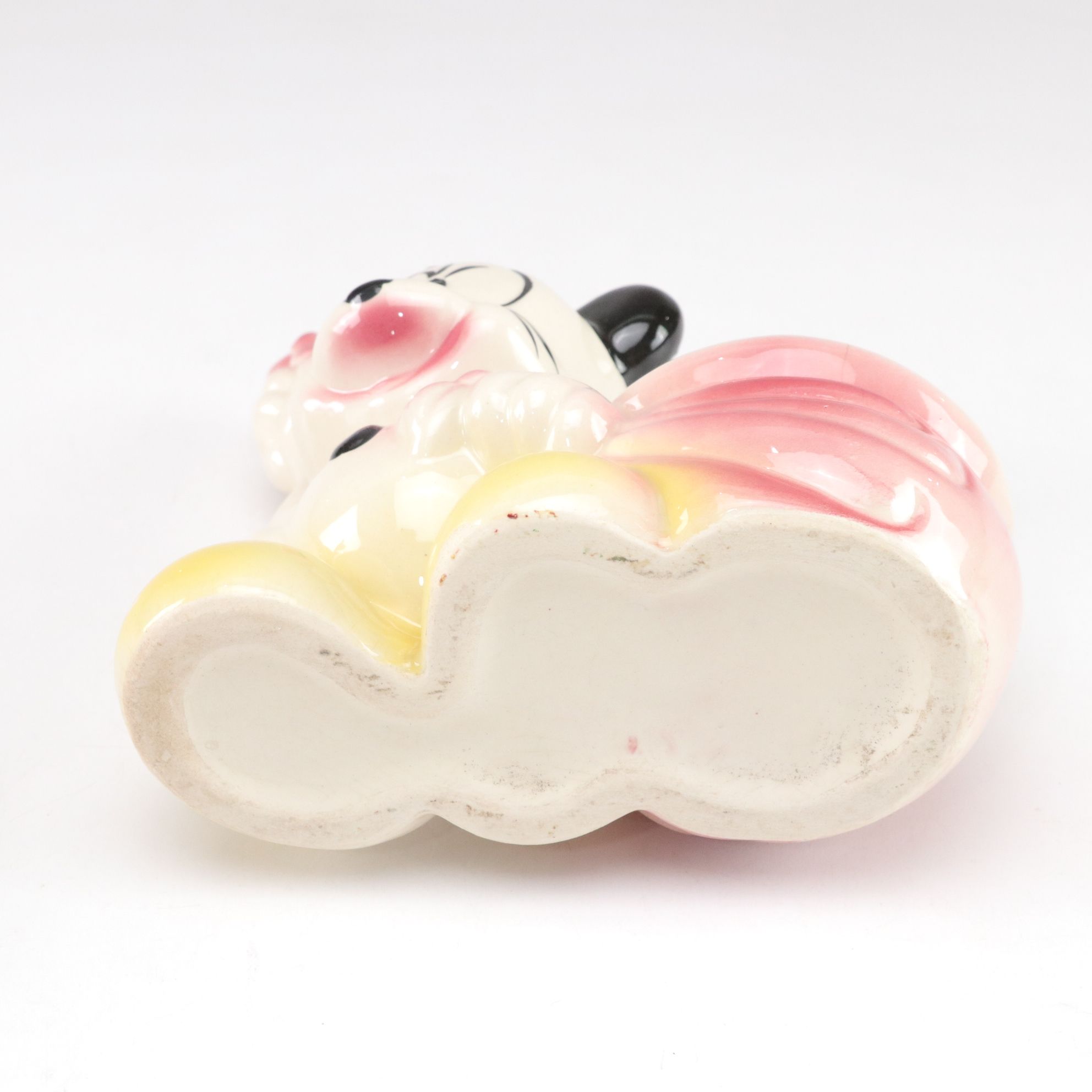 Ceramic Mickey Mouse & Bambi Planters, Mid-20th Century