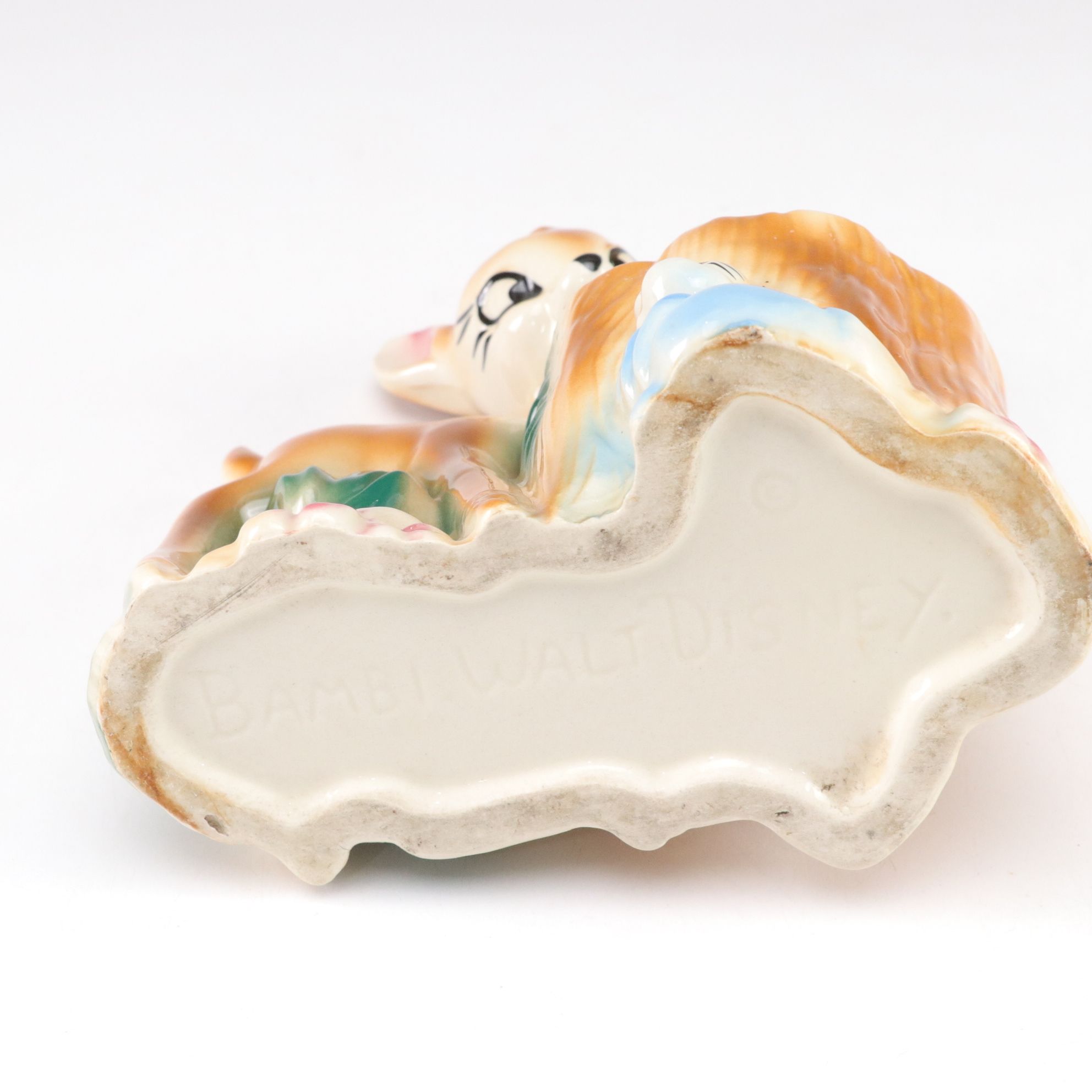 Ceramic Mickey Mouse & Bambi Planters, Mid-20th Century