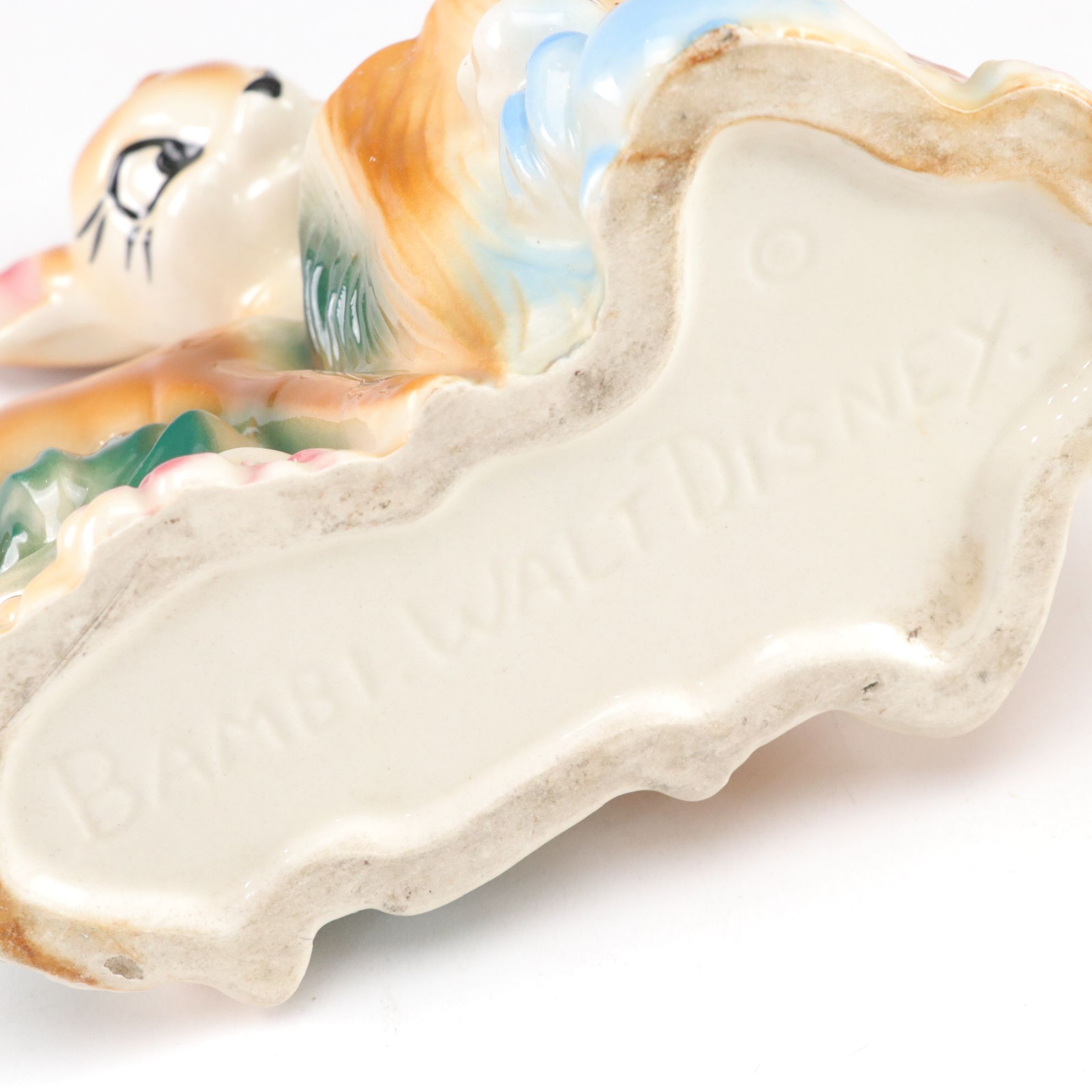 Ceramic Mickey Mouse & Bambi Planters, Mid-20th Century