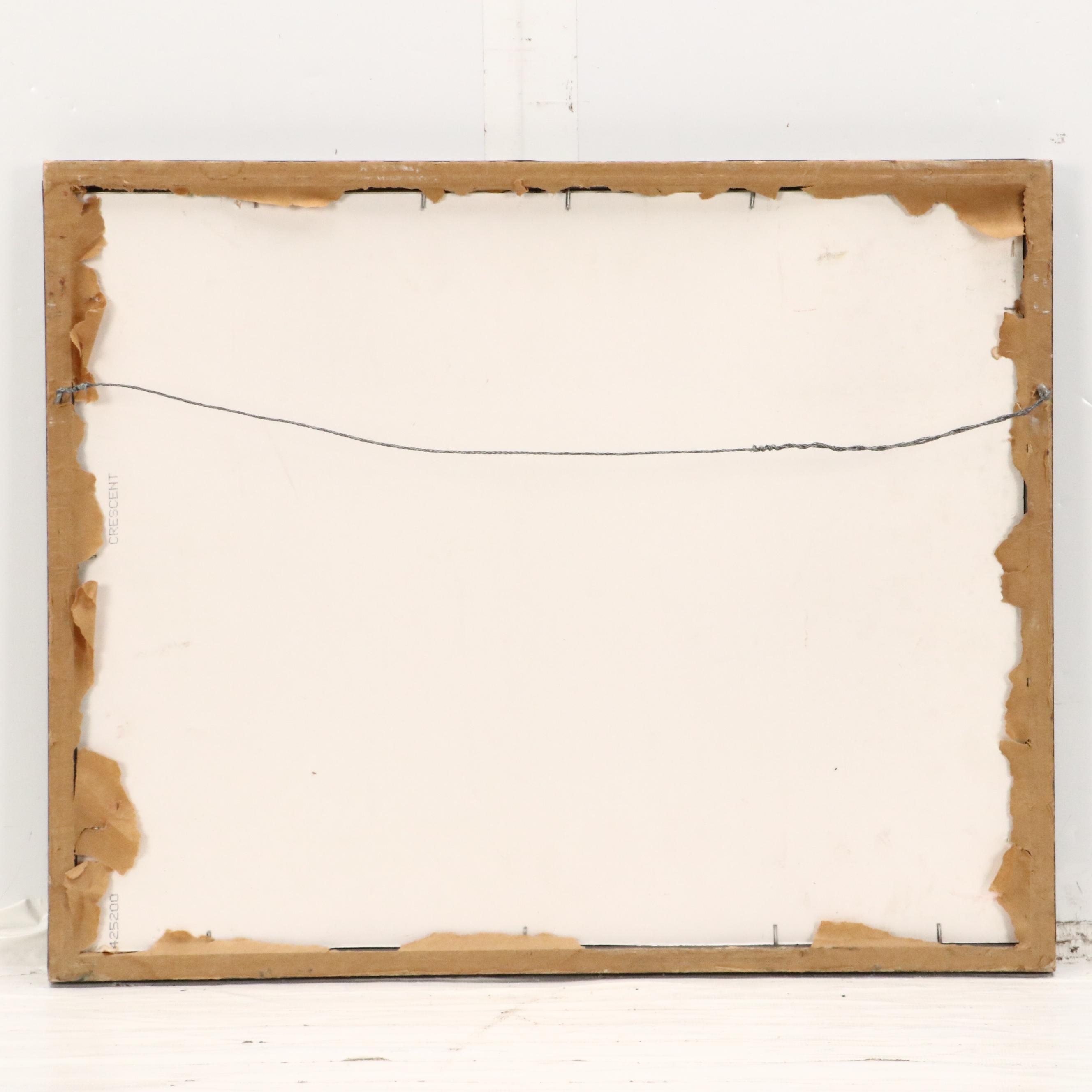 Acrylic Painting of Two Abstracted Ladybugs, Late 20th Century