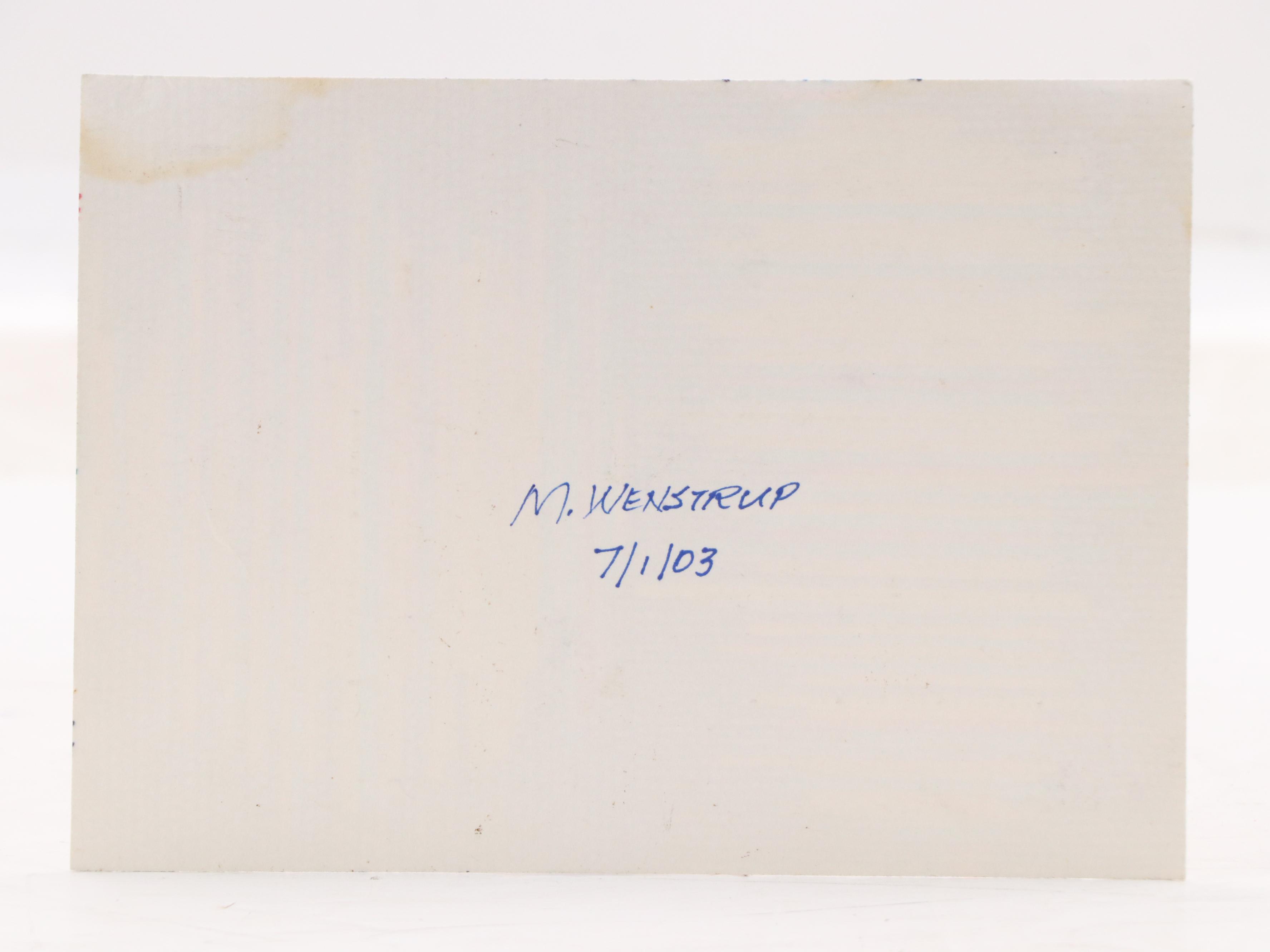 Margaret Wenstrup Op Art Ink Drawing, 2003