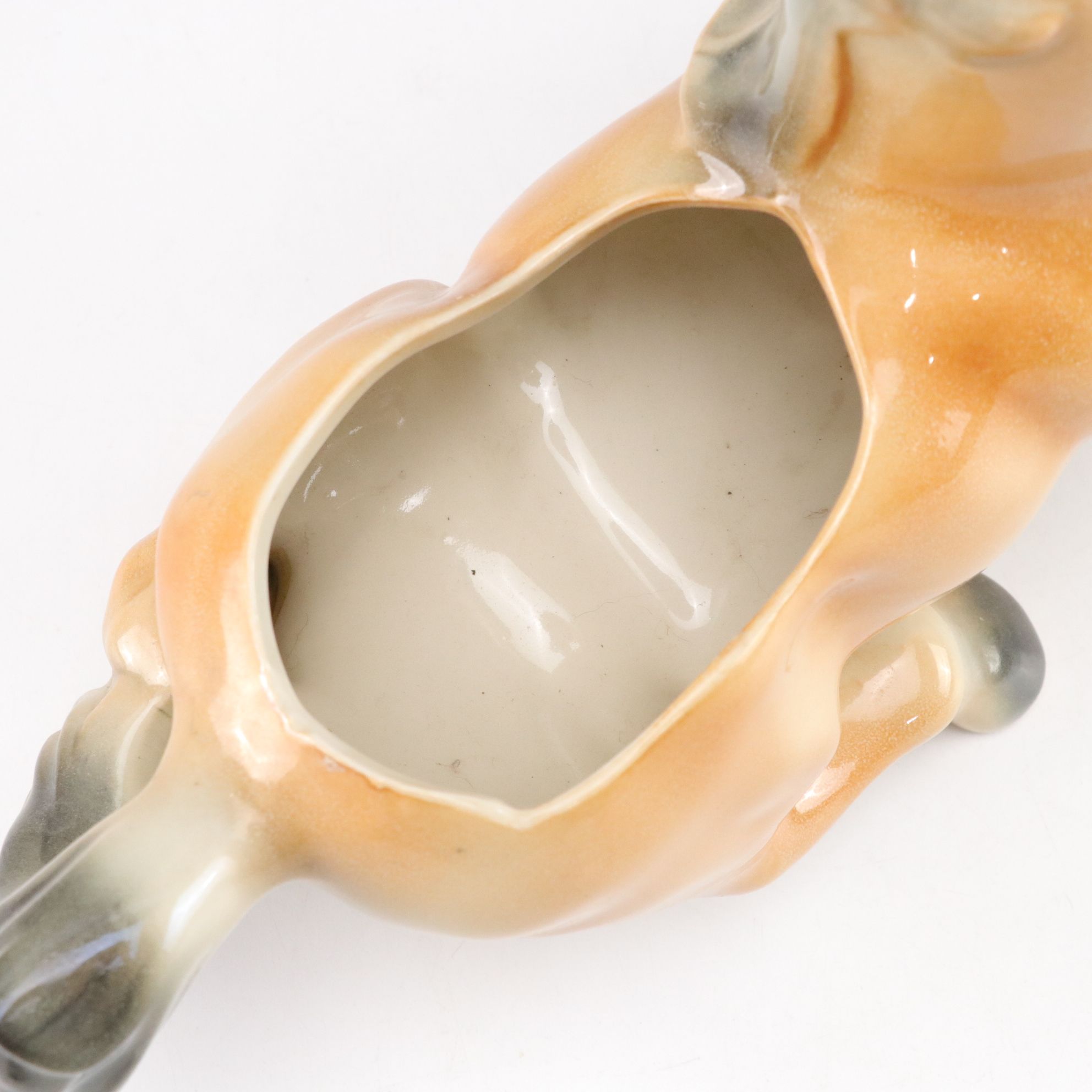 Two Ceramic Horse Figural Planters, Mid-20th Century