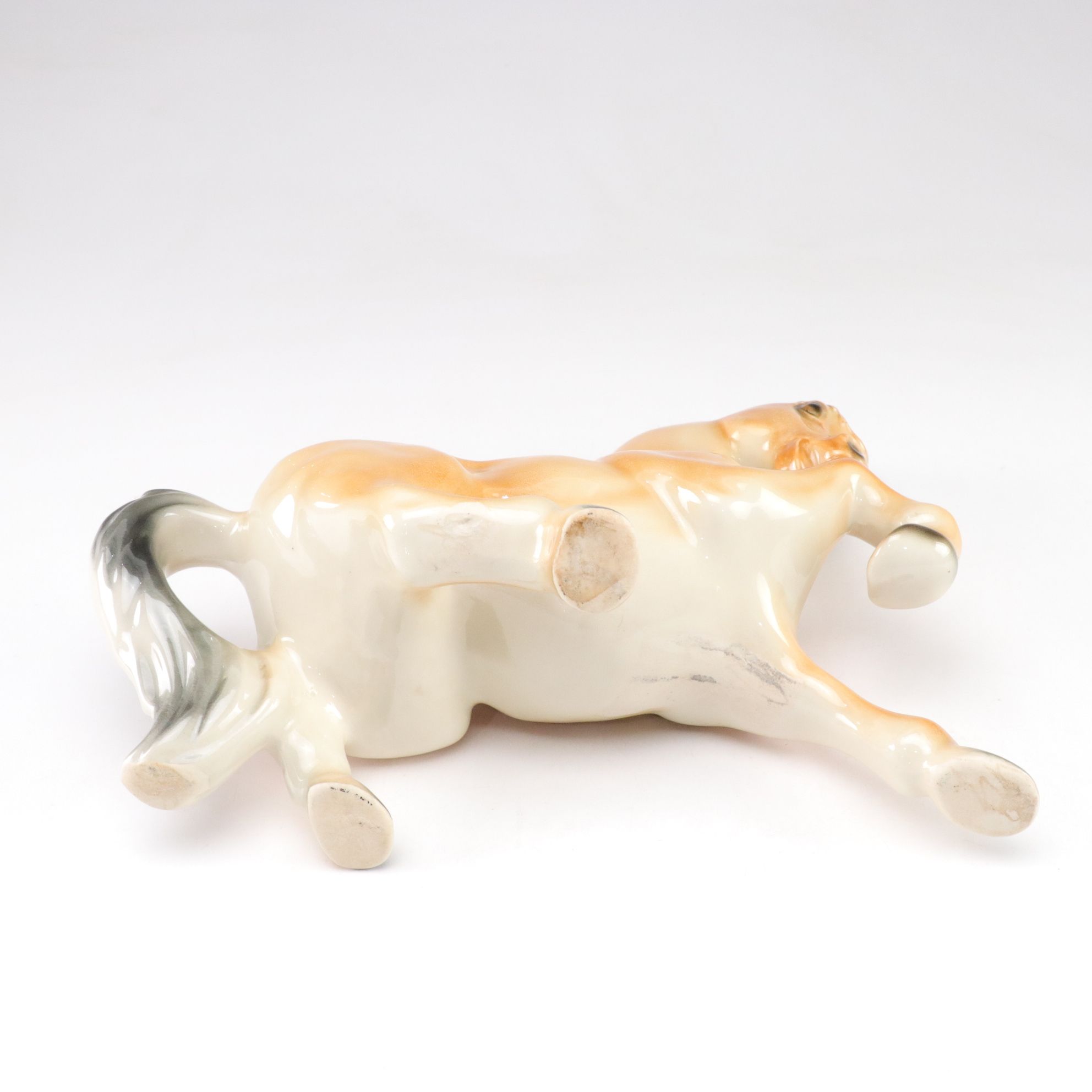 Two Ceramic Horse Figural Planters, Mid-20th Century