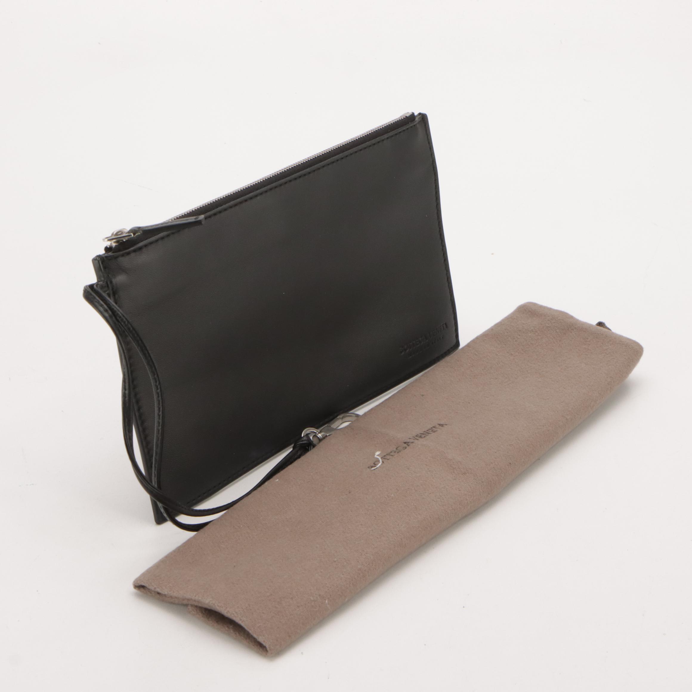 Bottega Veneta Arco Tote & Zip Pouch in White Maxi Intrecciato Nappa Leather