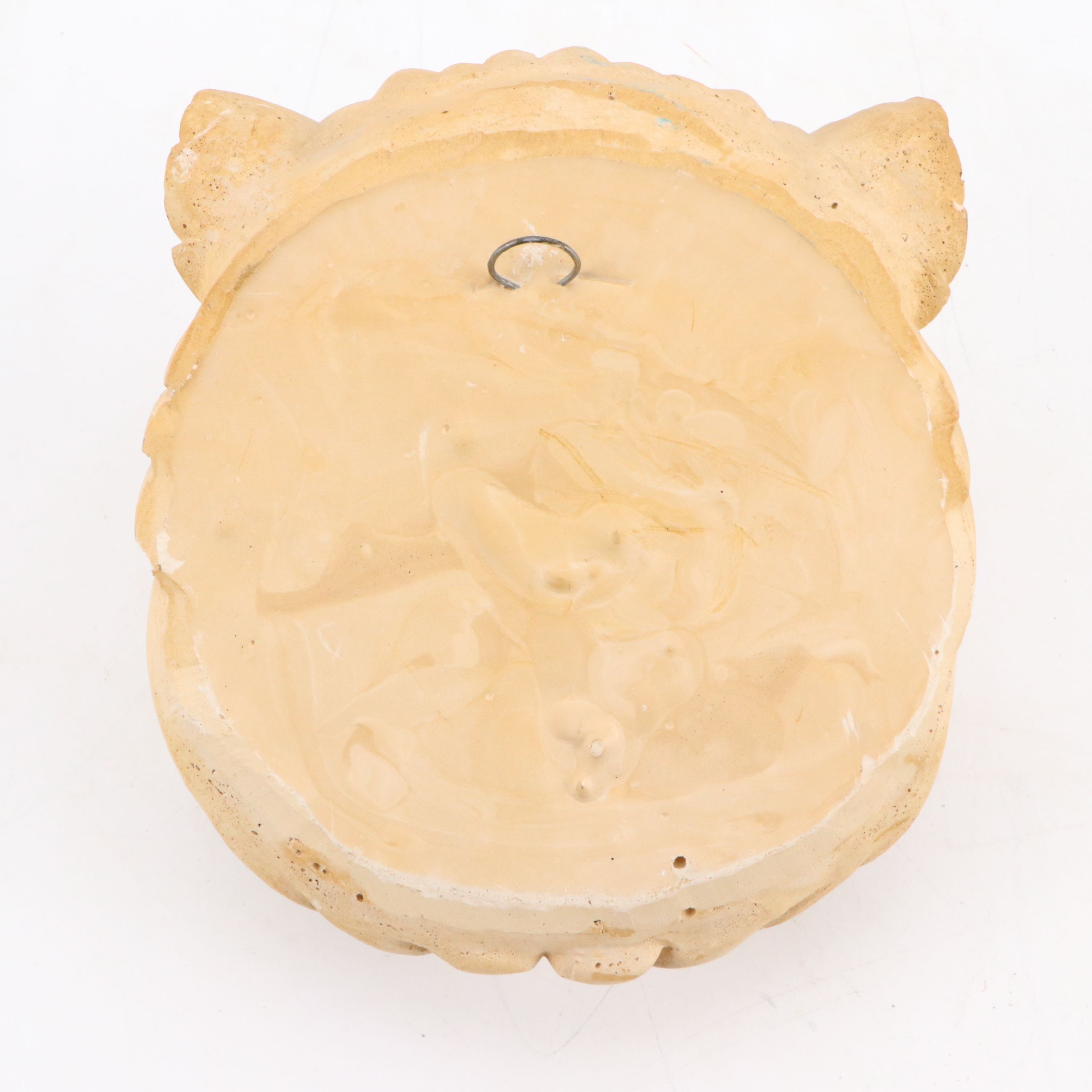 Plaster San Sebastian and Lion's Head Wall Reliefs