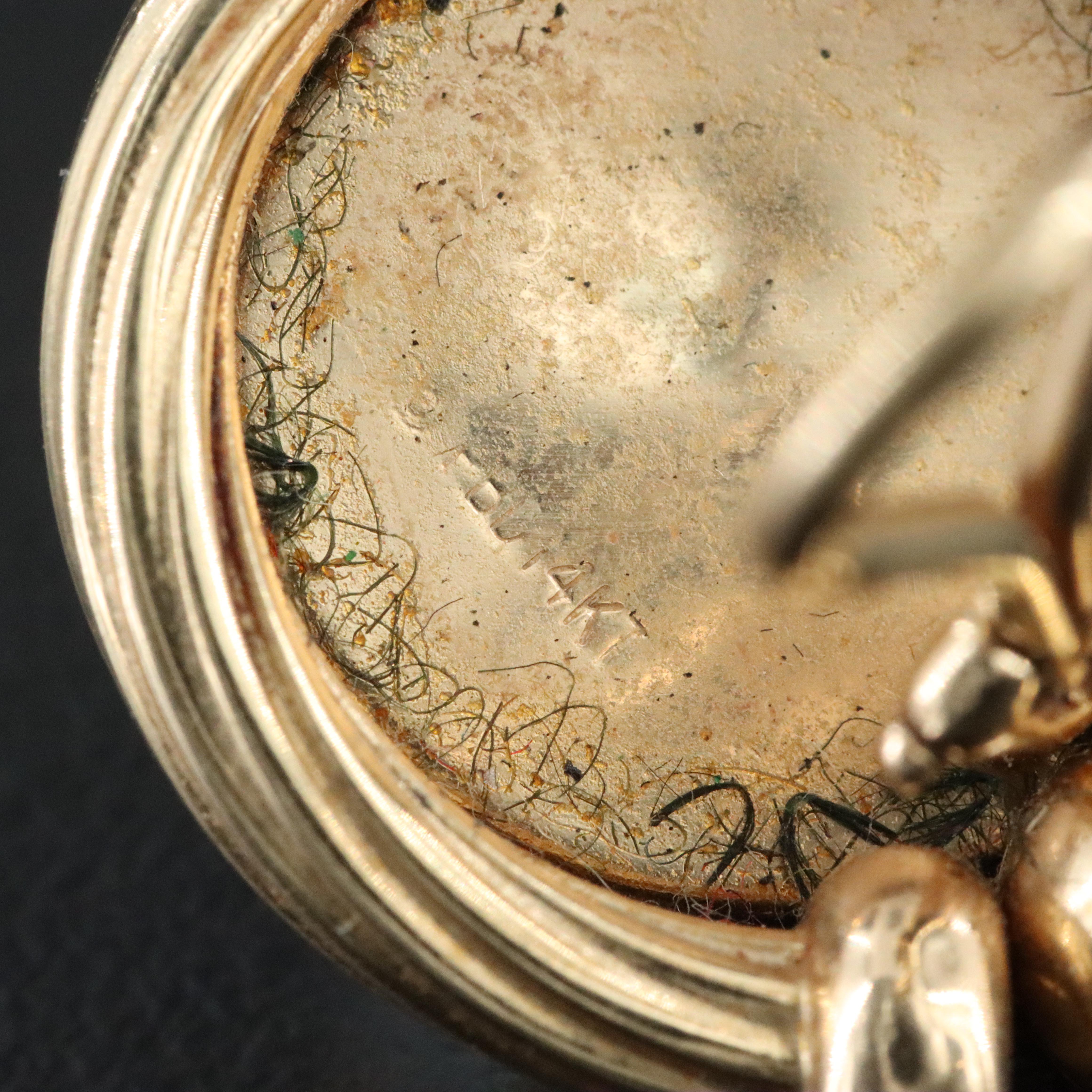 14K Pearl Button Earrings