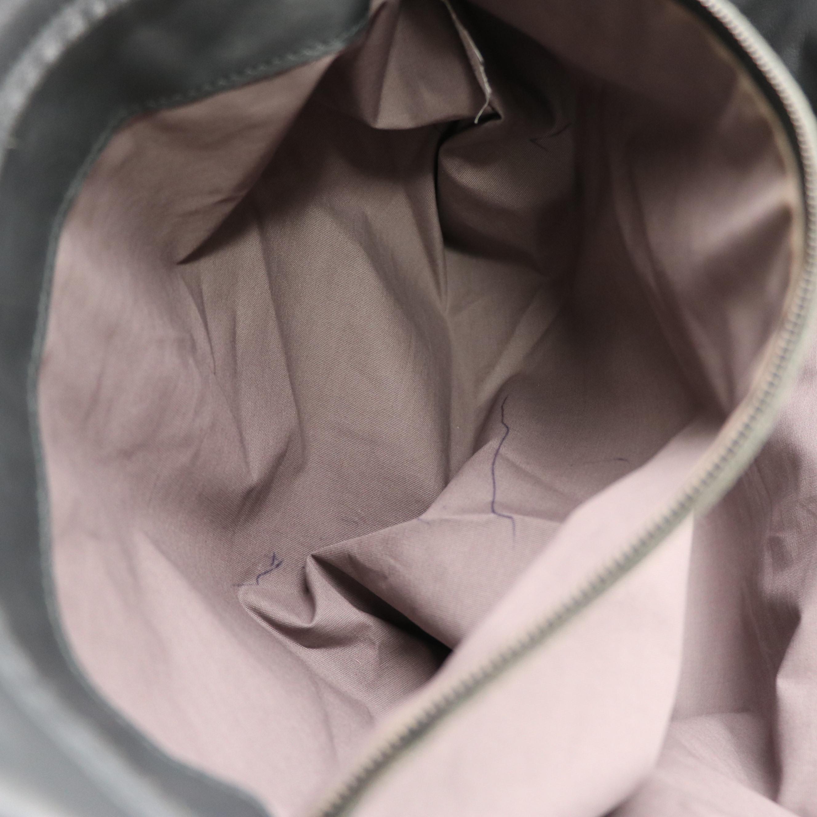 Bottega Veneta Buckle Strap Tote Bag in Grey Intrecciato Calfskin Leather