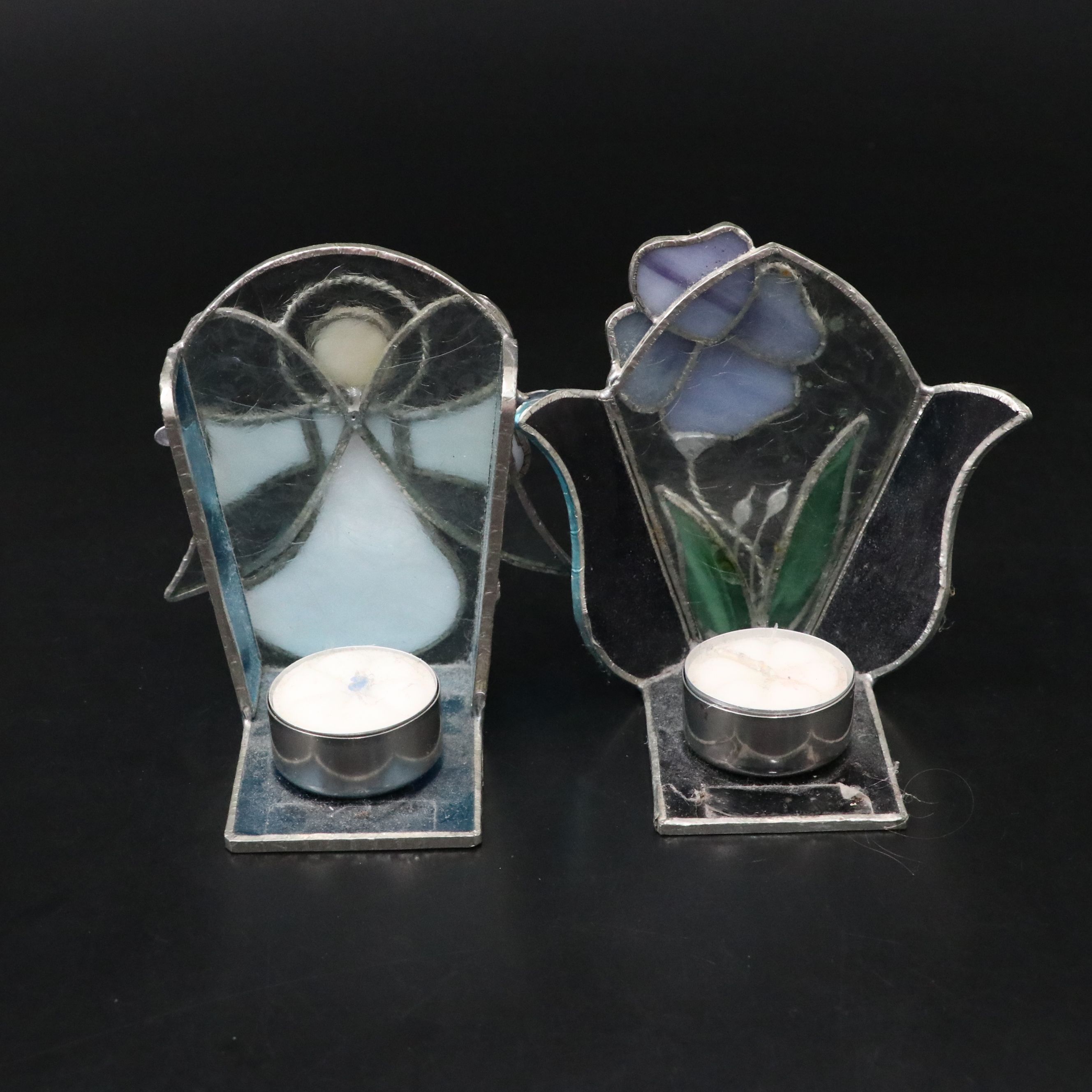 American Art Glass Angel Votive Holders, Glass Bell, and More Glass Décor
