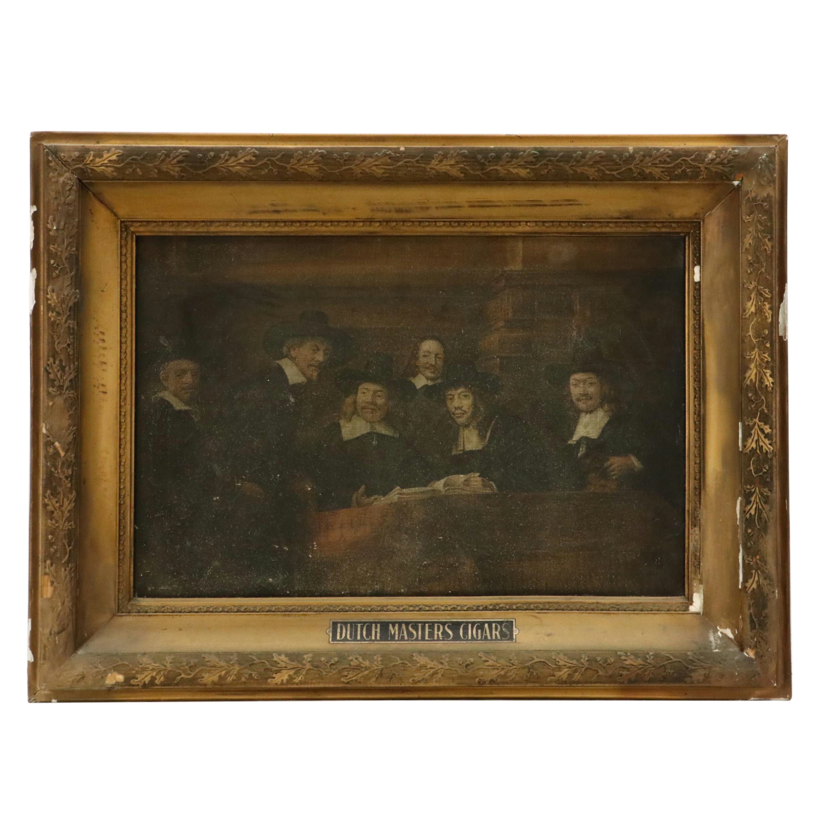 Oil Painting After Rembrandt "Syndics of the Drapers' Guild"