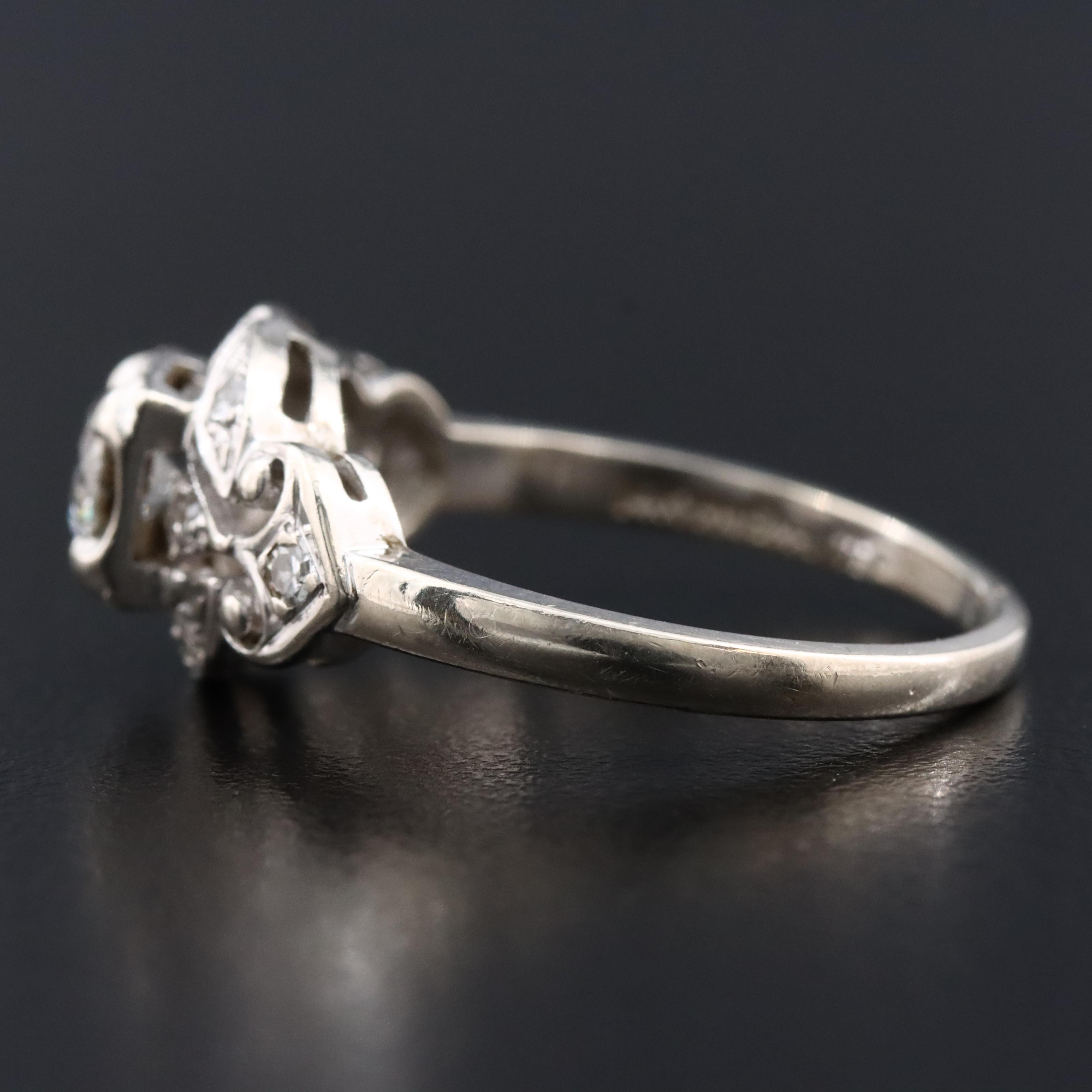 Vintage 14K 0.54 CTW Diamond Ring