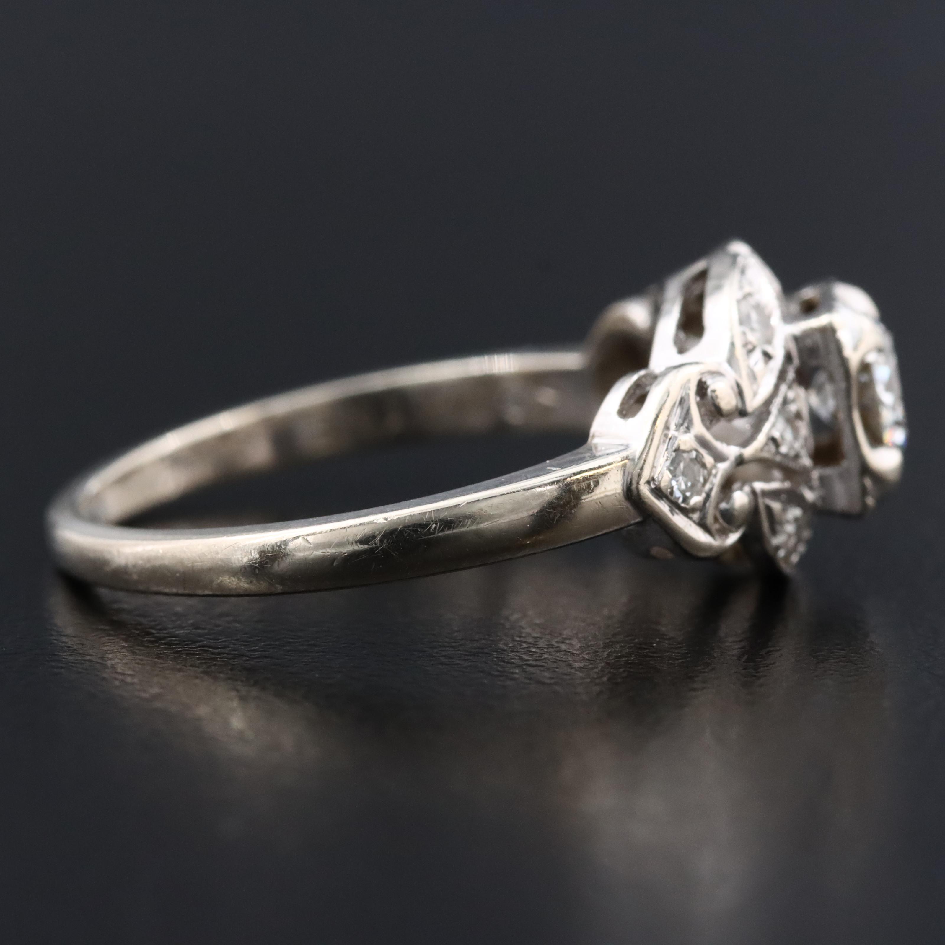 Vintage 14K 0.54 CTW Diamond Ring