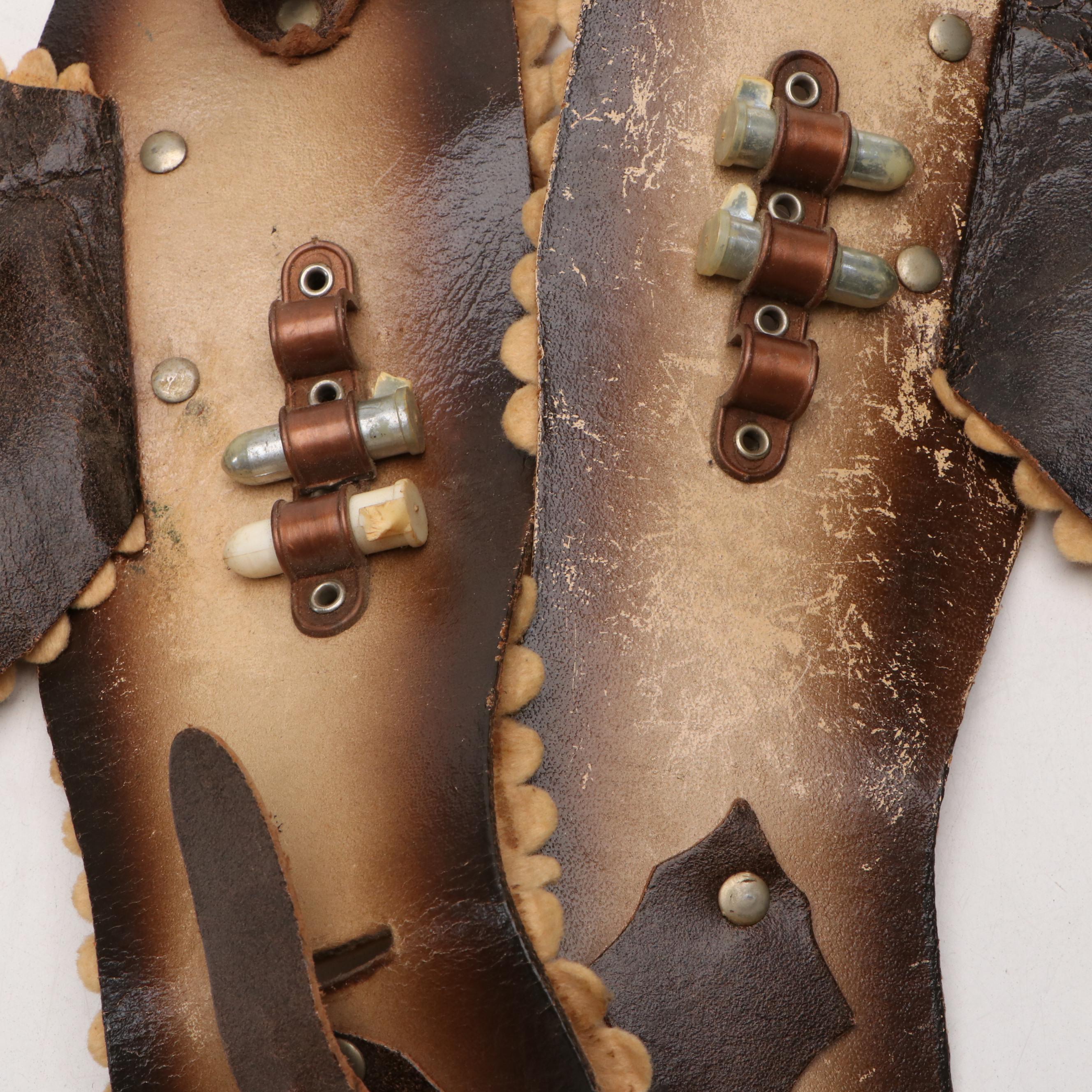 Hubley "Trooper" Dueling Revolver Cap Guns with Holsters, Mid-20th Century