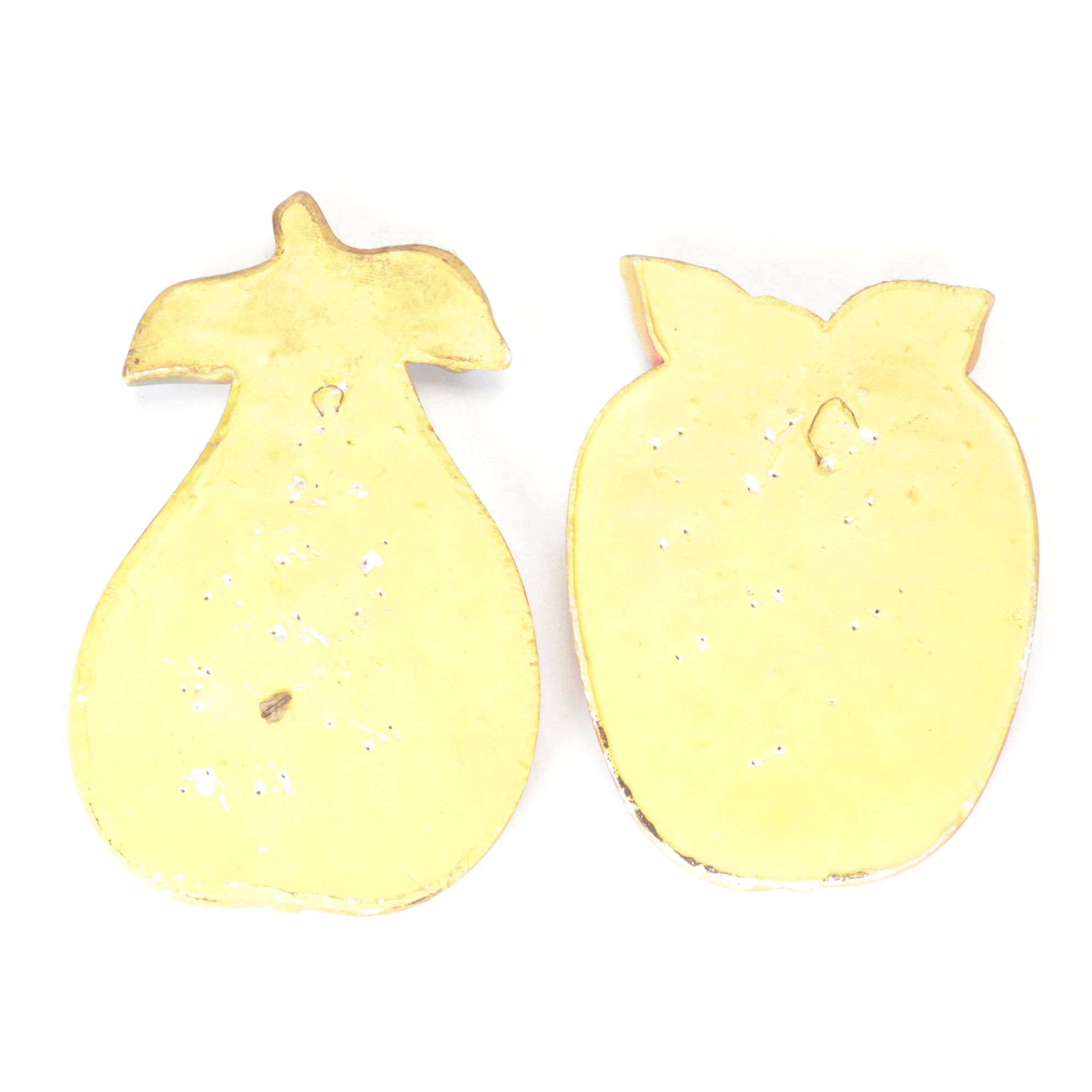 Chalkware Fruit & Bird Wall Decor