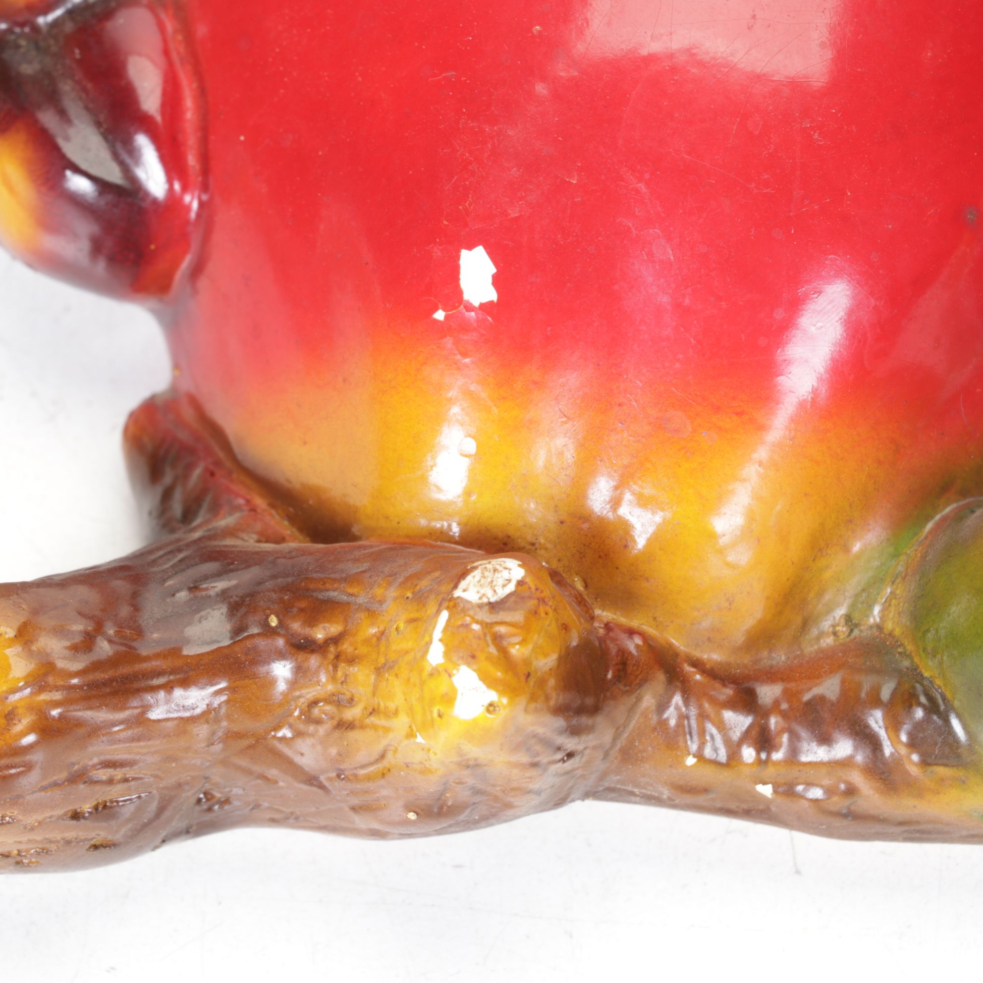 Chalkware Fruit & Bird Wall Decor