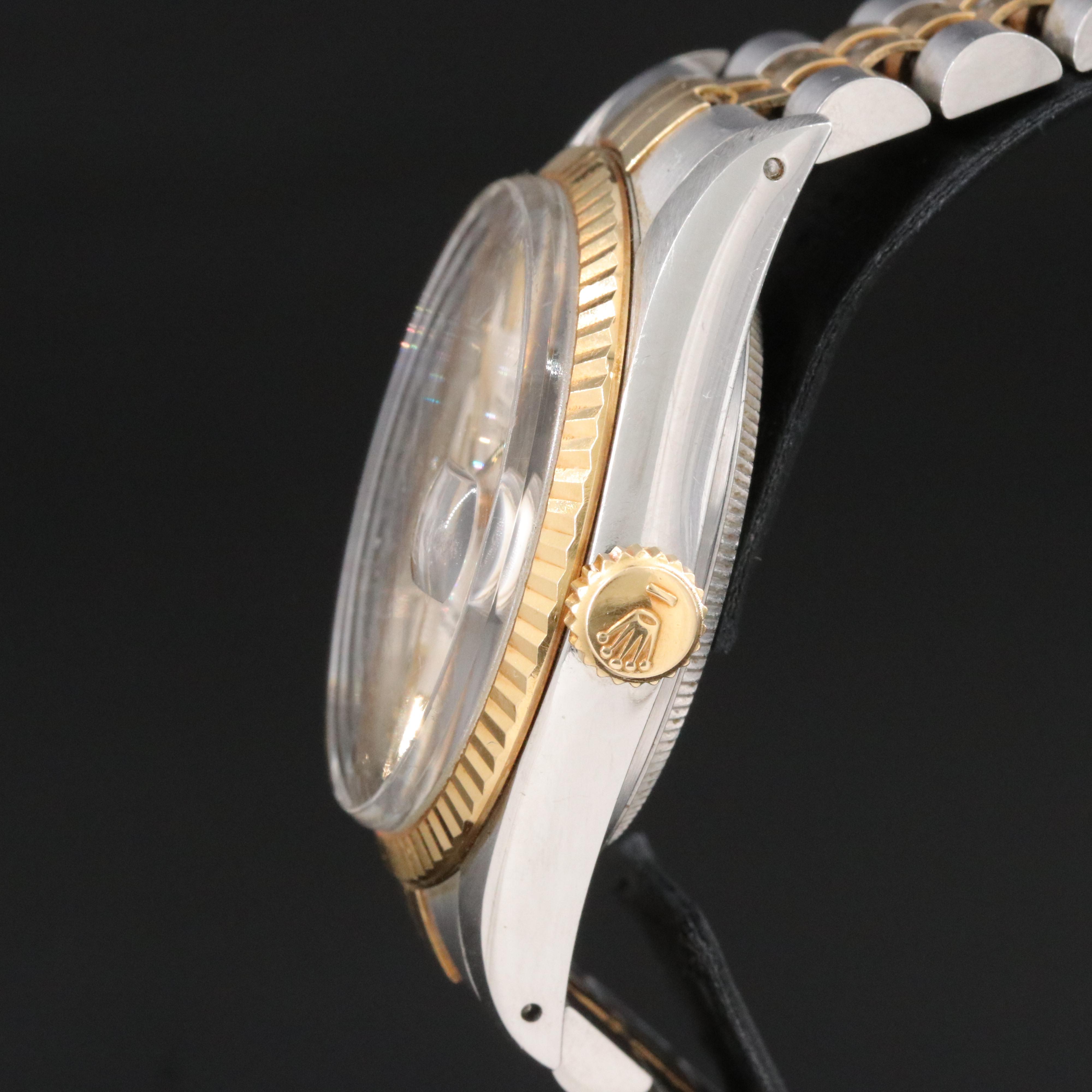 1985 Rolex 18K and Steel Oyster Perpetual Datejust Watch