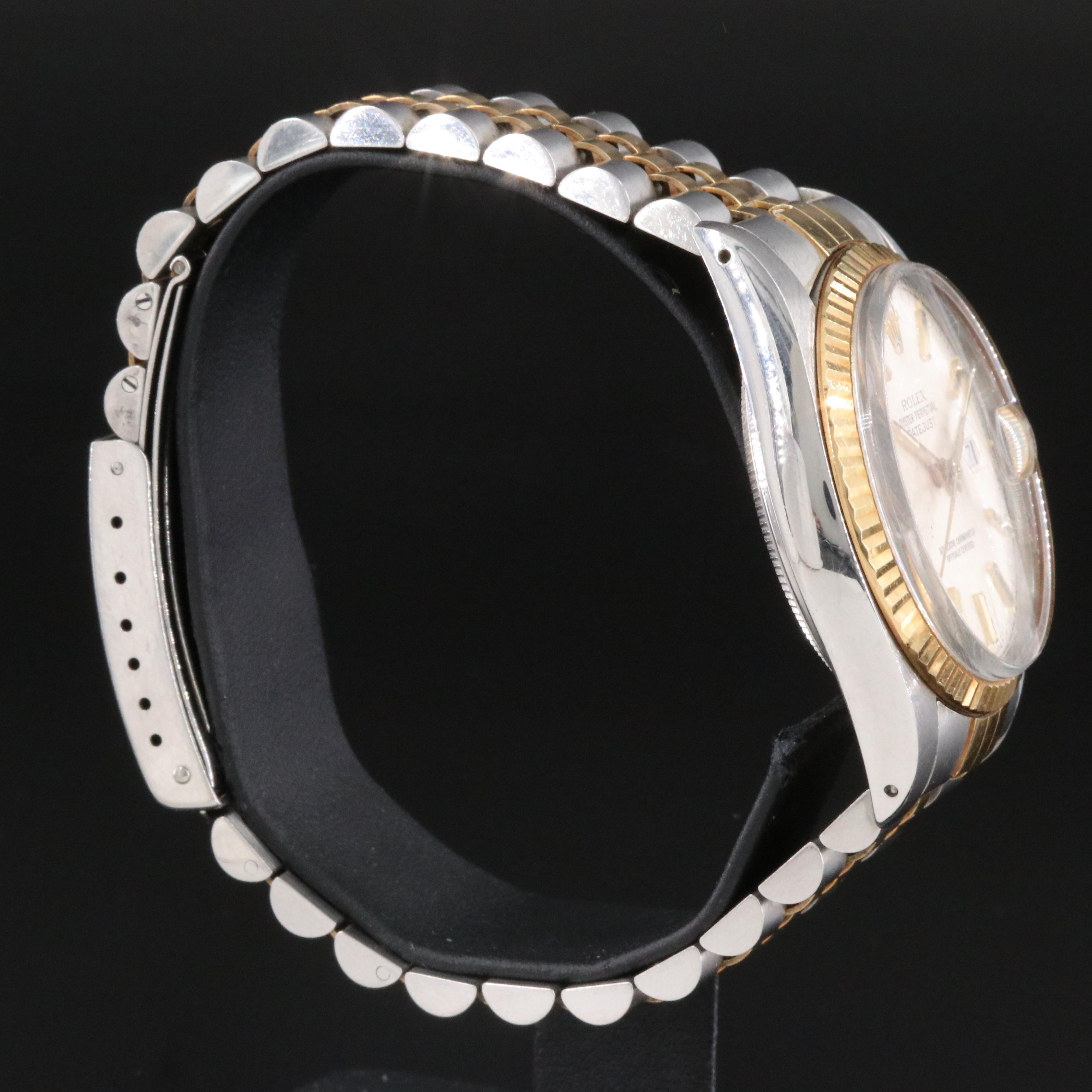 1985 Rolex 18K and Steel Oyster Perpetual Datejust Watch