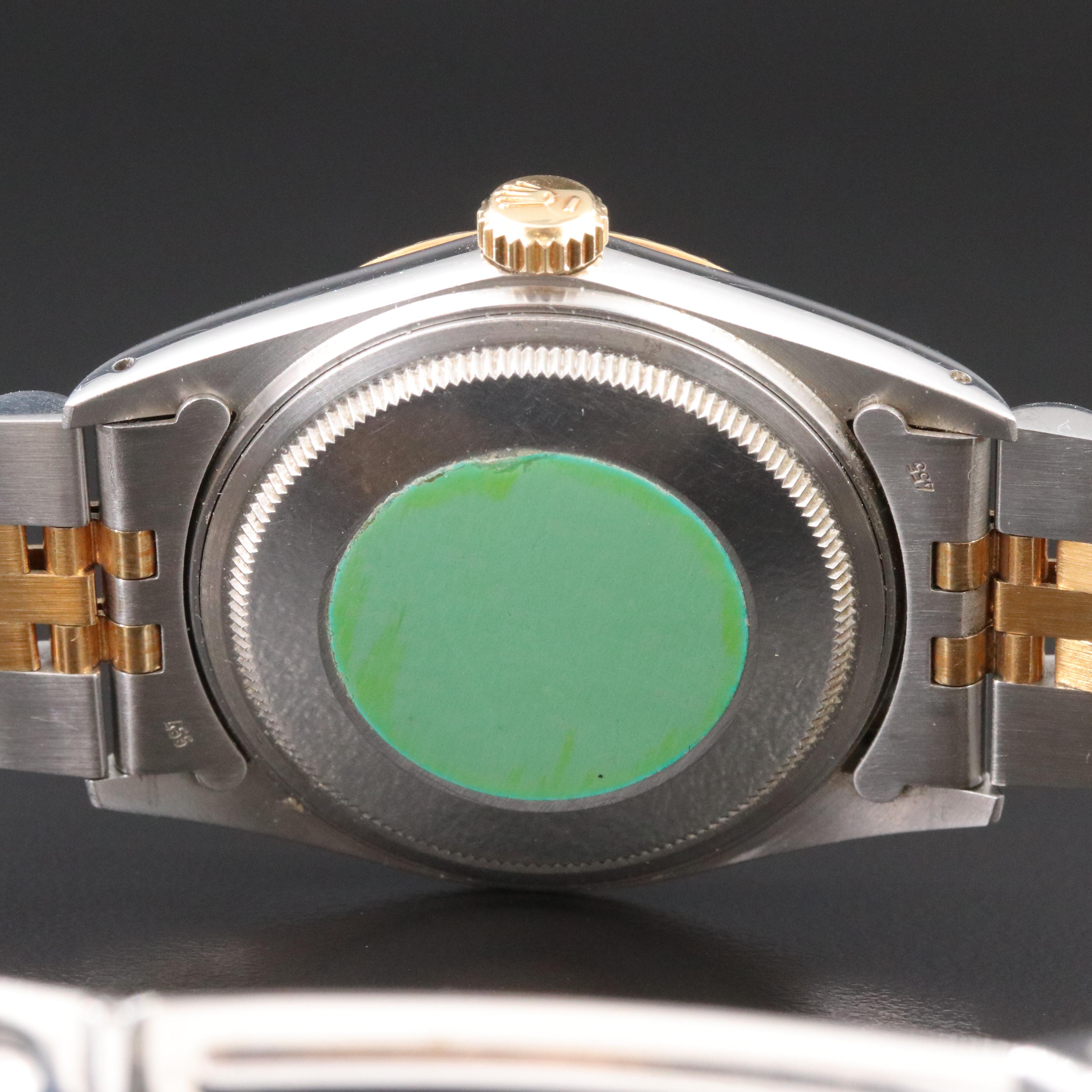 1985 Rolex 18K and Steel Oyster Perpetual Datejust Watch