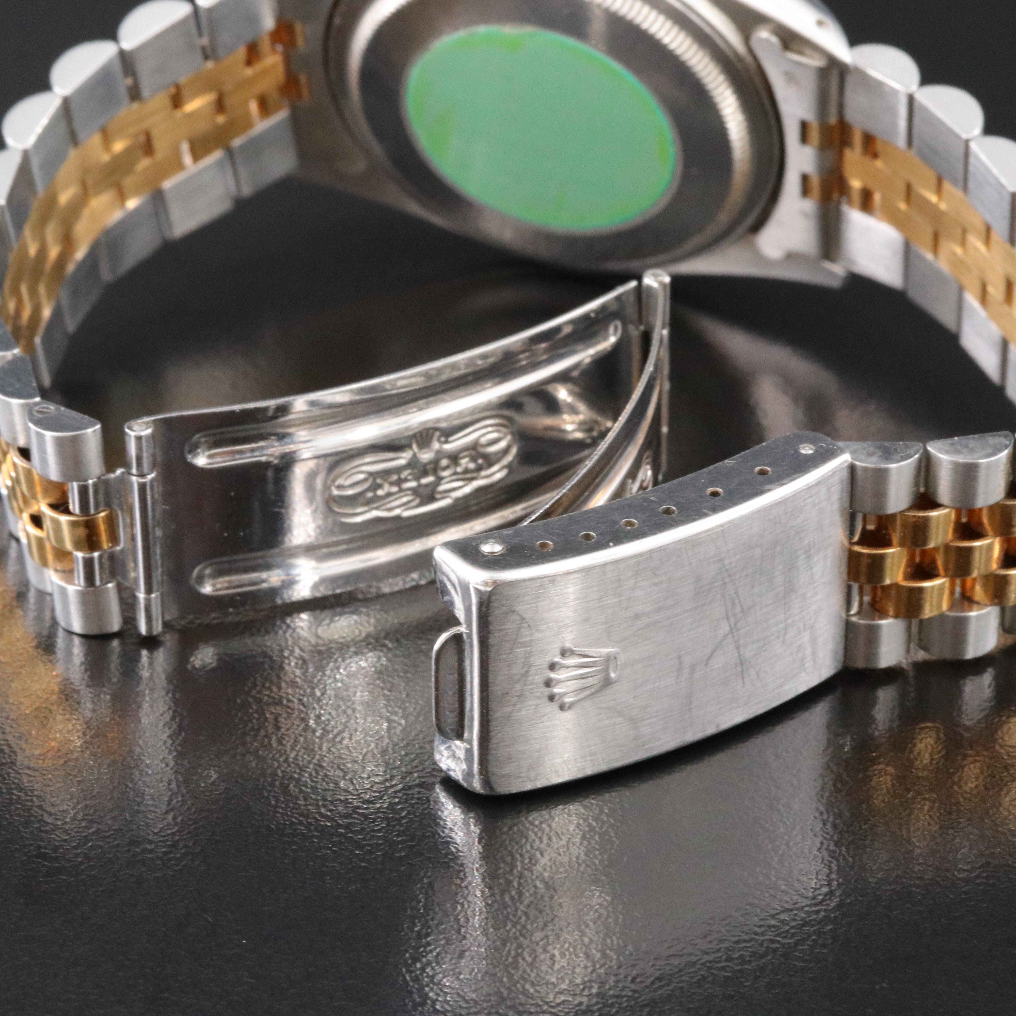 1985 Rolex 18K and Steel Oyster Perpetual Datejust Watch