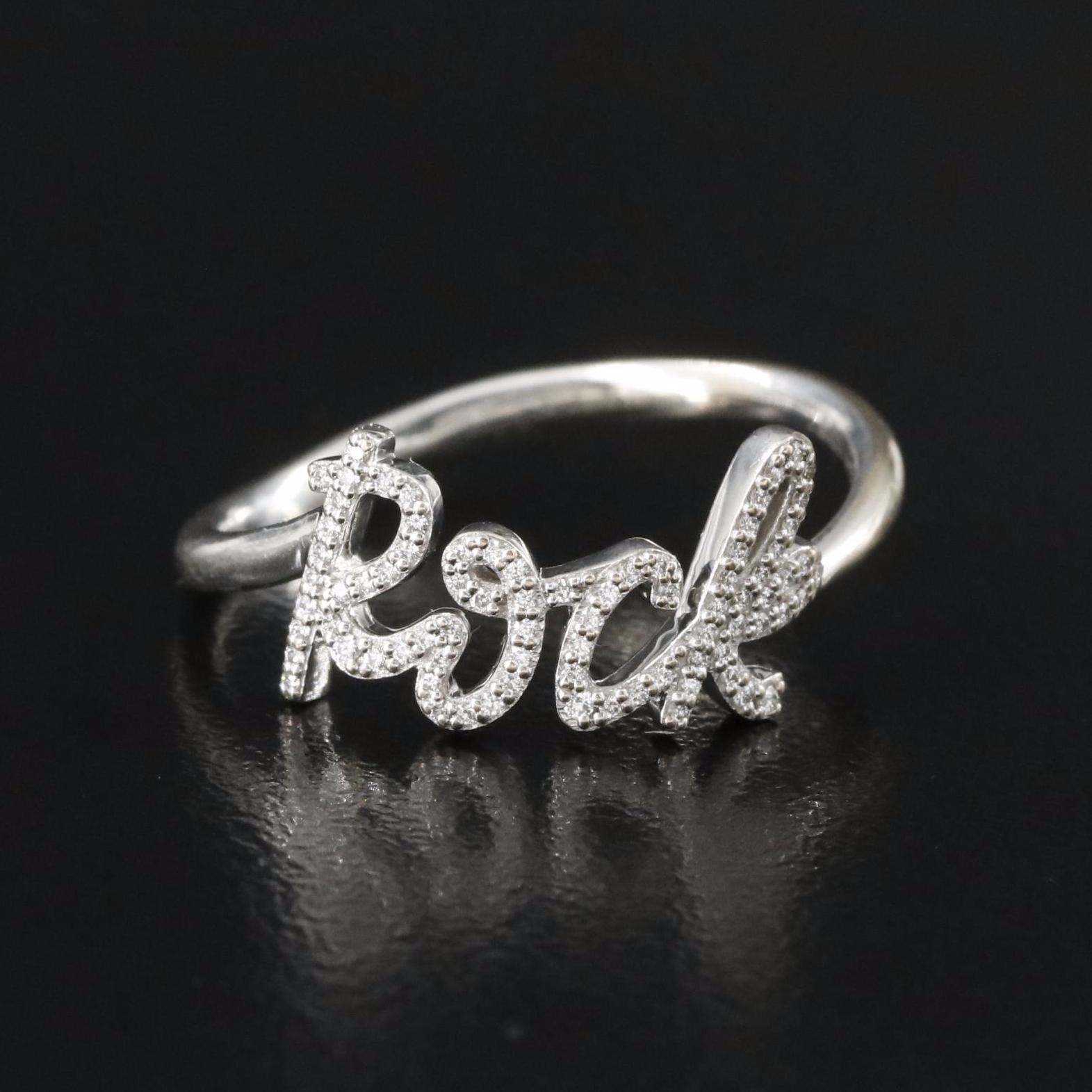 Paloma Picasso for Tiffany & Co. Graffiti 18K Diamond Mini Rock Ring