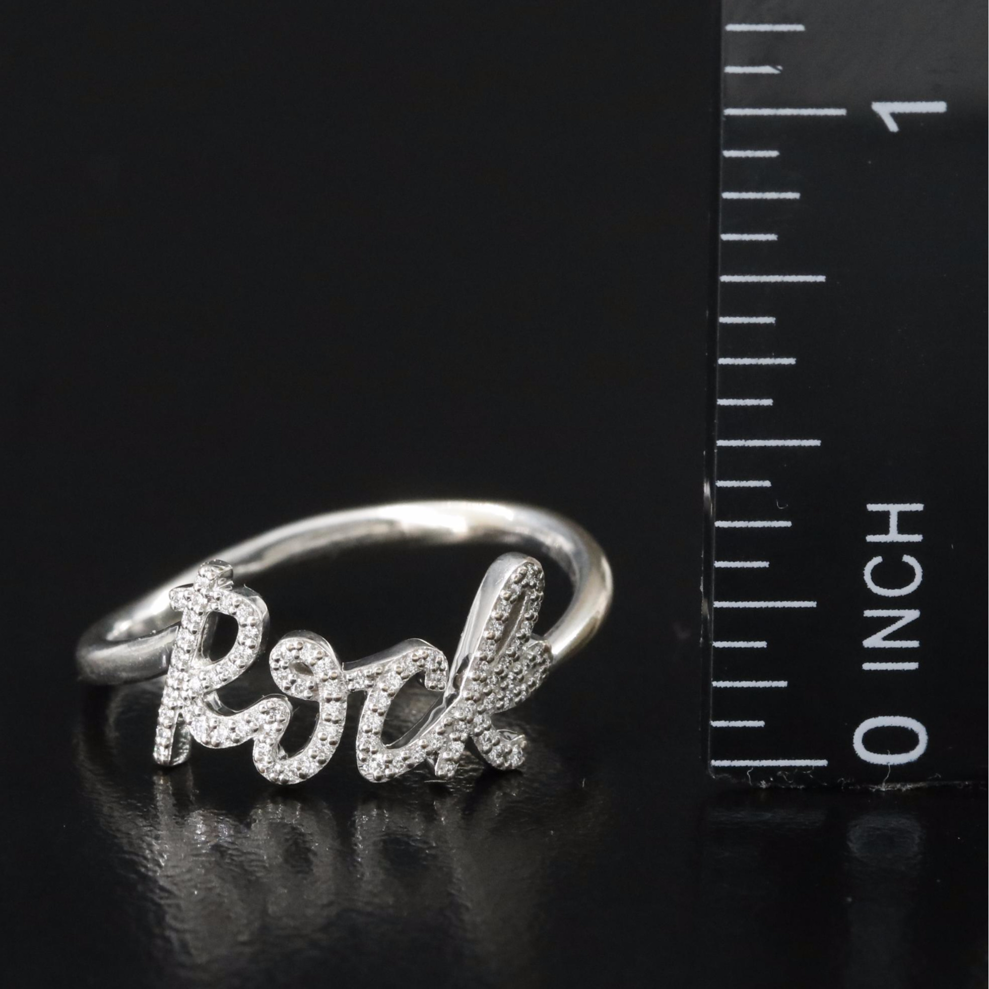Paloma Picasso for Tiffany & Co. Graffiti 18K Diamond Mini Rock Ring