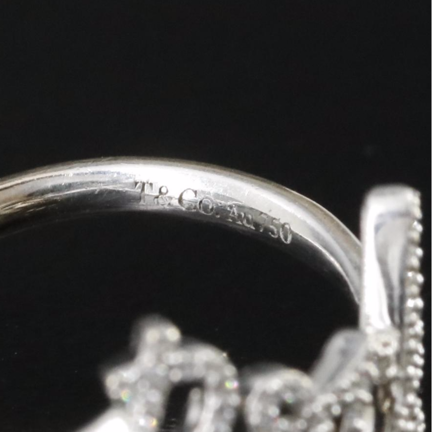 Paloma Picasso for Tiffany & Co. Graffiti 18K Diamond Mini Rock Ring