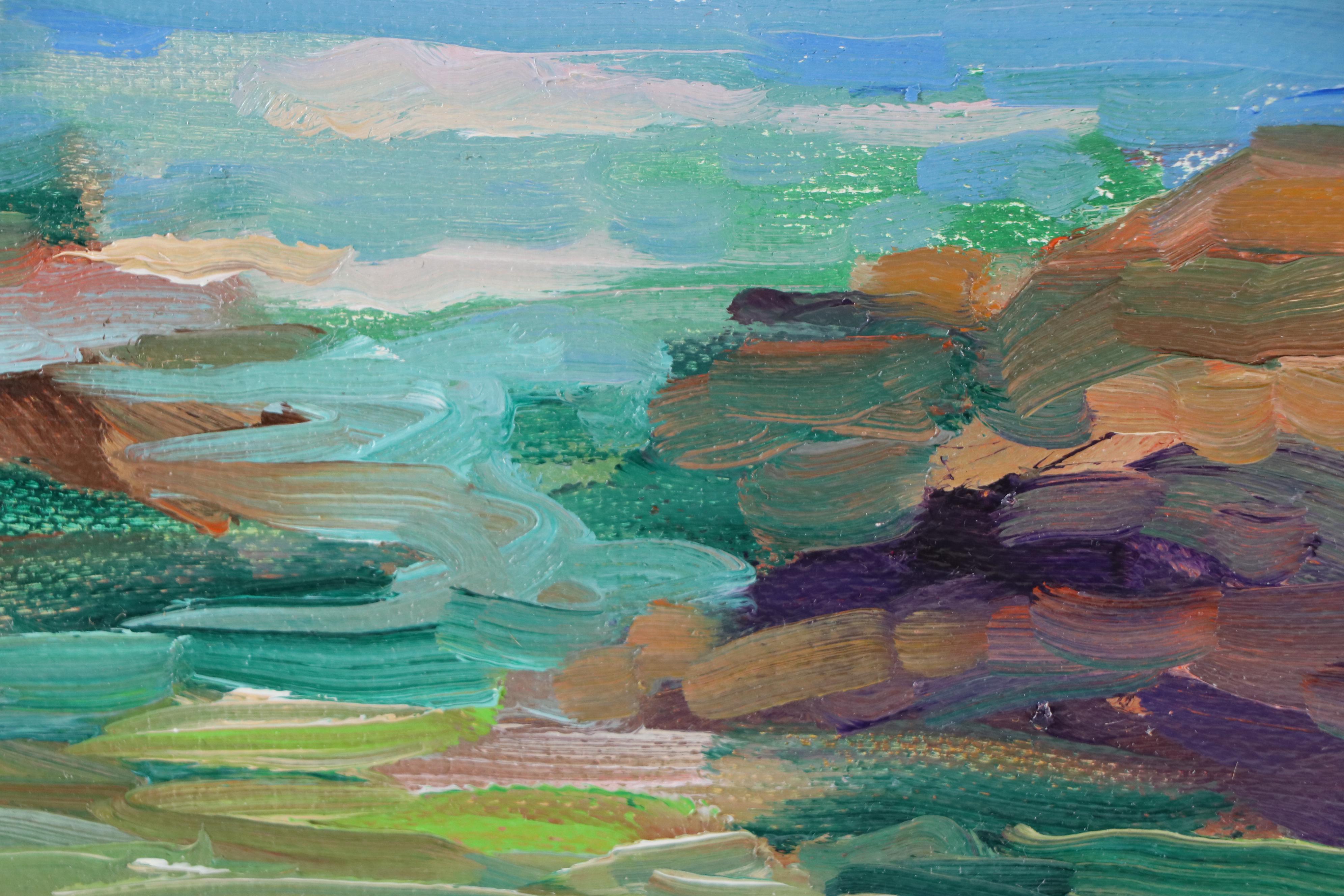Sally Rosenbaum Seascape Oil Painting, 21st Century