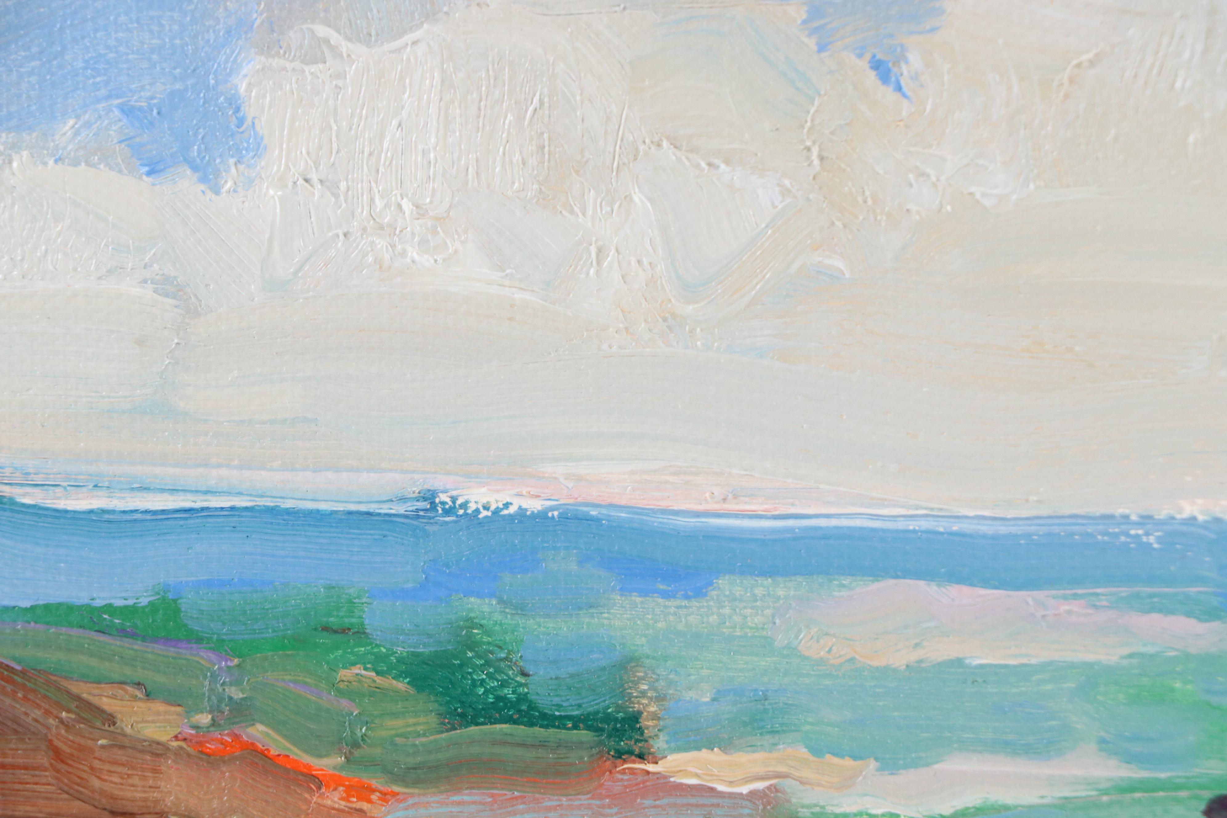 Sally Rosenbaum Seascape Oil Painting, 21st Century