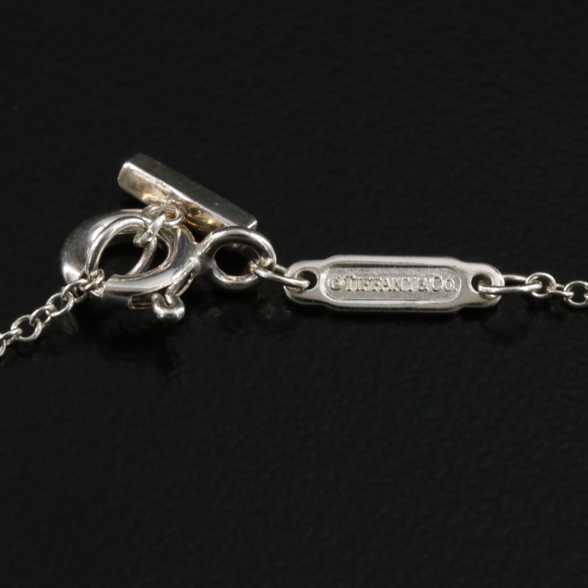 Tiffany & Co. "T" Sterling Smile Necklace