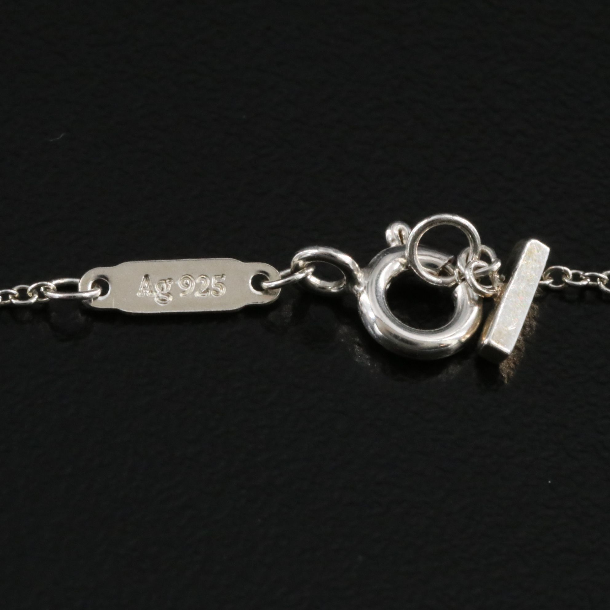 Tiffany & Co. "T" Sterling Smile Necklace