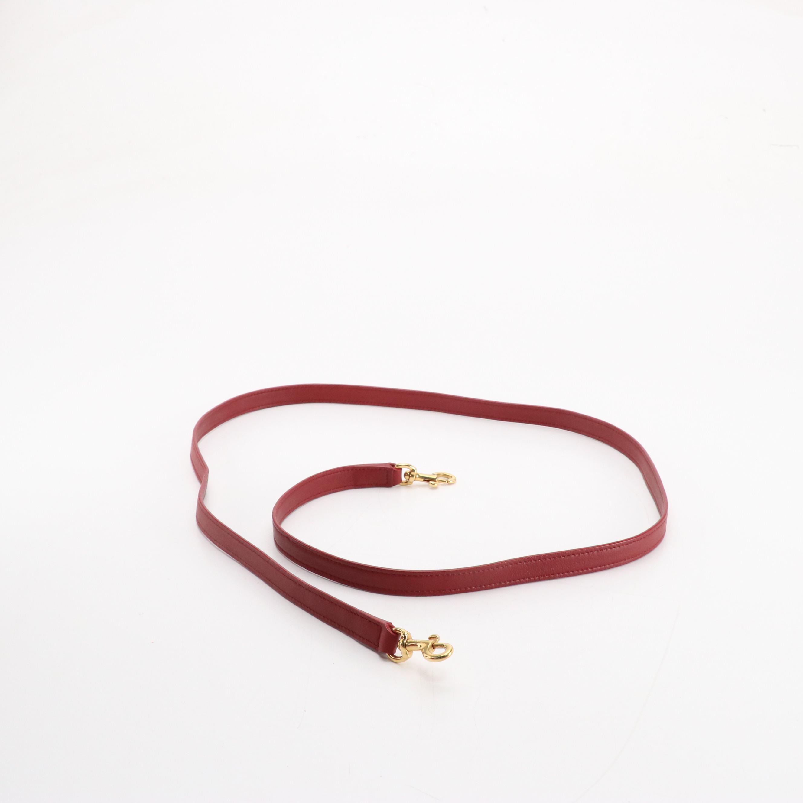 Saint Laurent Small Sac de Jour Two-Way Bag in Lipstick Red Calfskin Leather