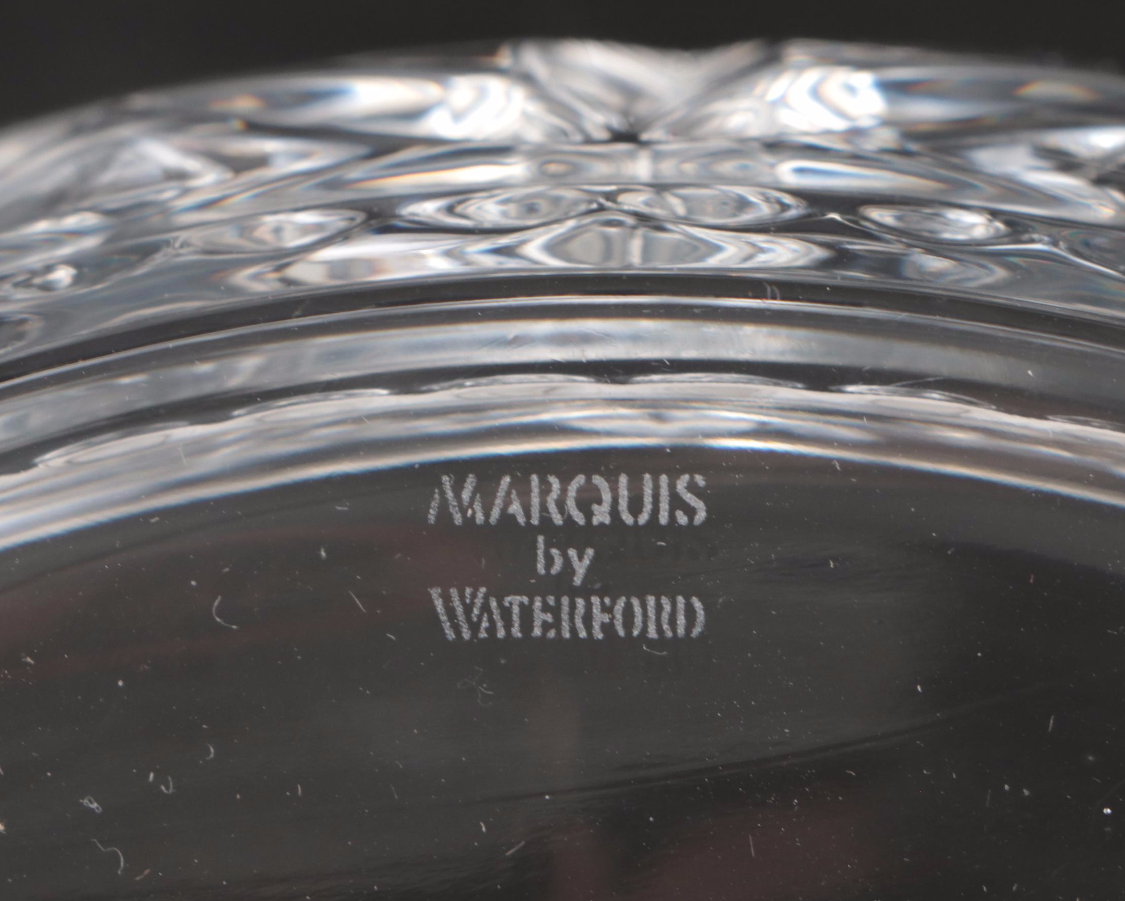 Marquis by Waterford "Brennan" Crystal Tray, "Lismore" Shakers and Crystal Bowls