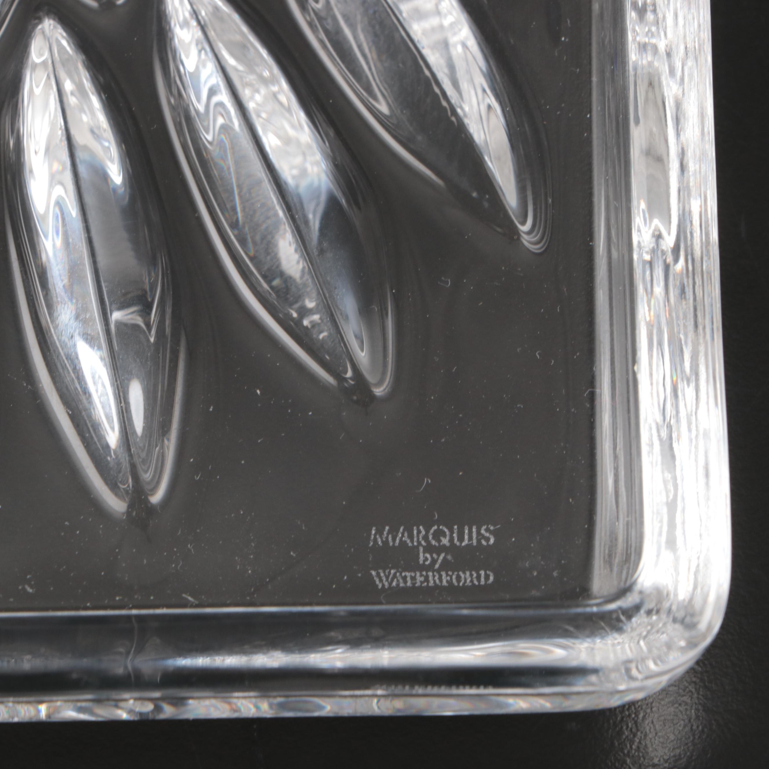 Marquis by Waterford "Brennan" Crystal Tray, "Lismore" Shakers and Crystal Bowls